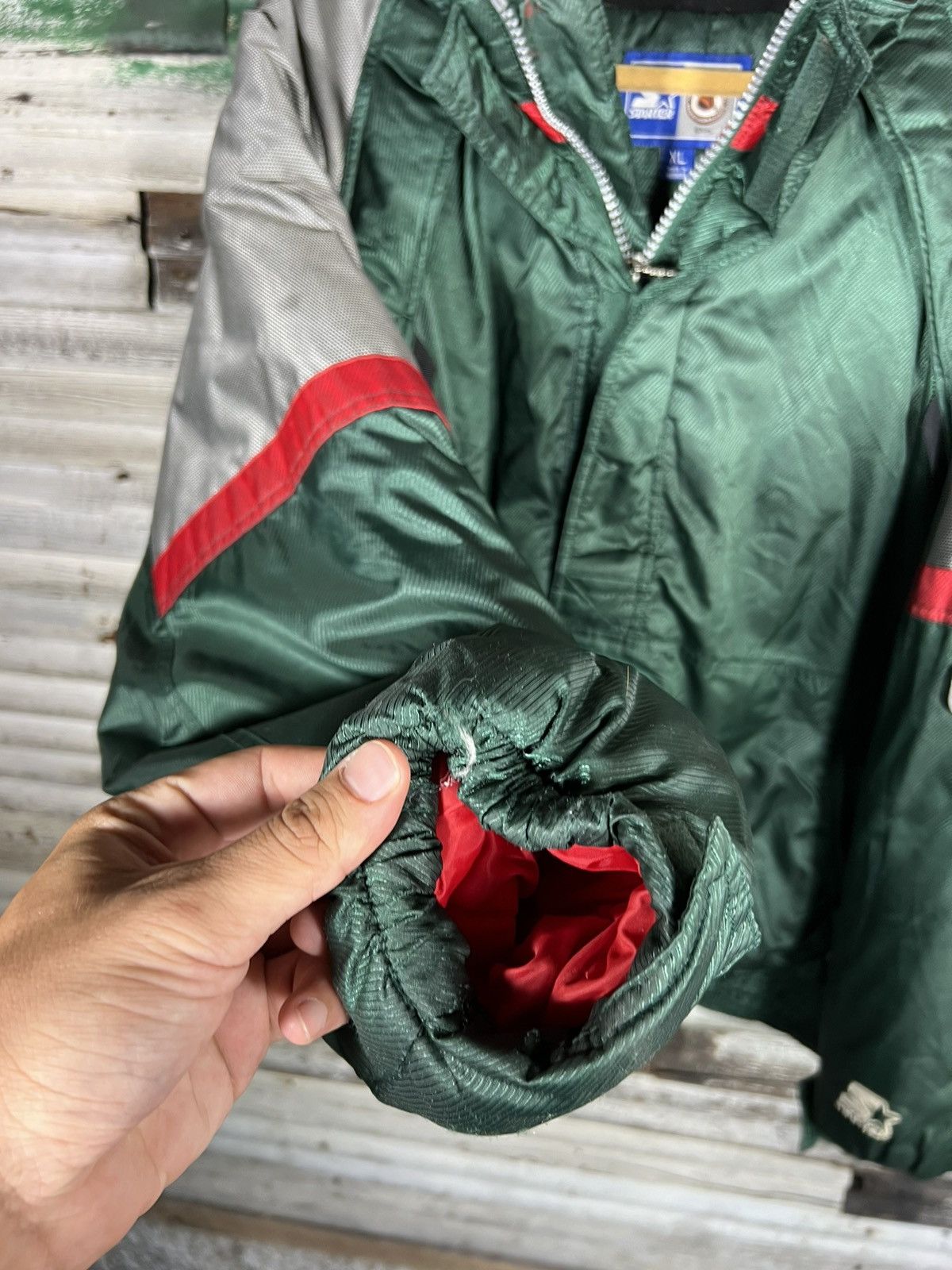 Starter × Vintage Vintage Minnesota Wild Starter Jacket Size US XL / EU 56 / 4 - 5 Thumbnail