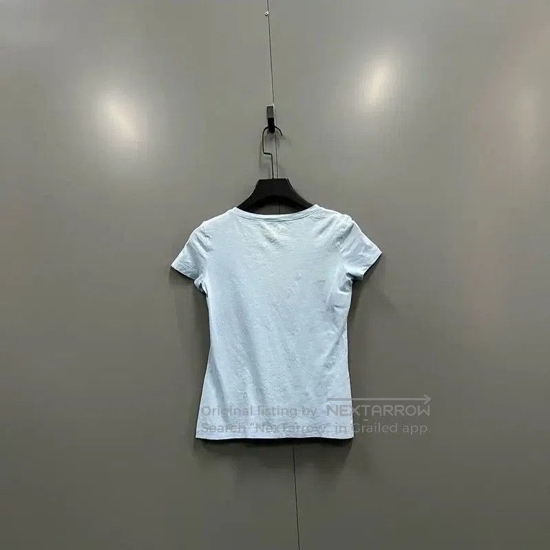Moschino Moschino Summer Blue Cotton Logo Short Tee . Size XXS / US 00 / IT 34 - 2 Thumbnail