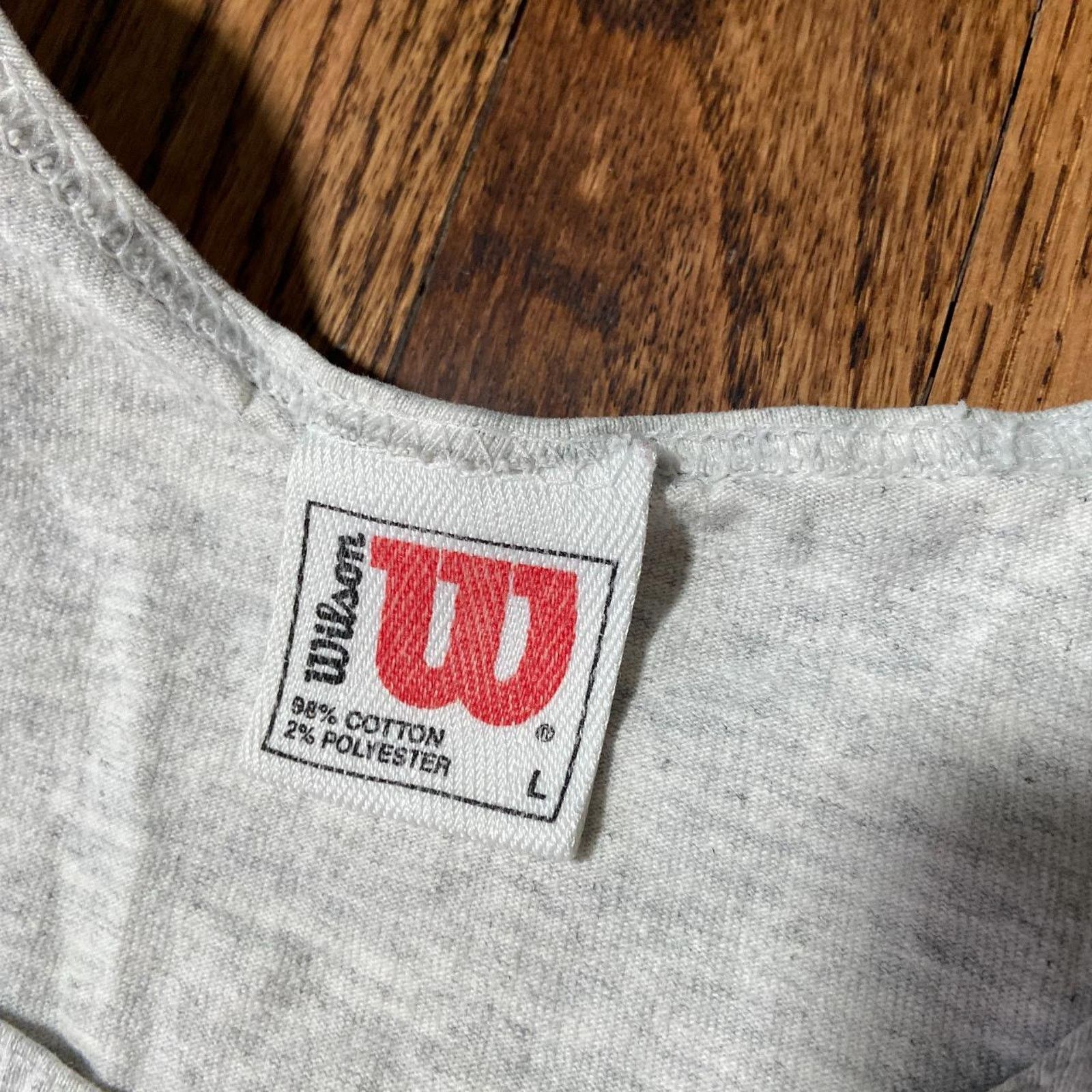Hanes 90s wilson tennis tank top Size US XL / EU 56 / 4 - 2 Thumbnail