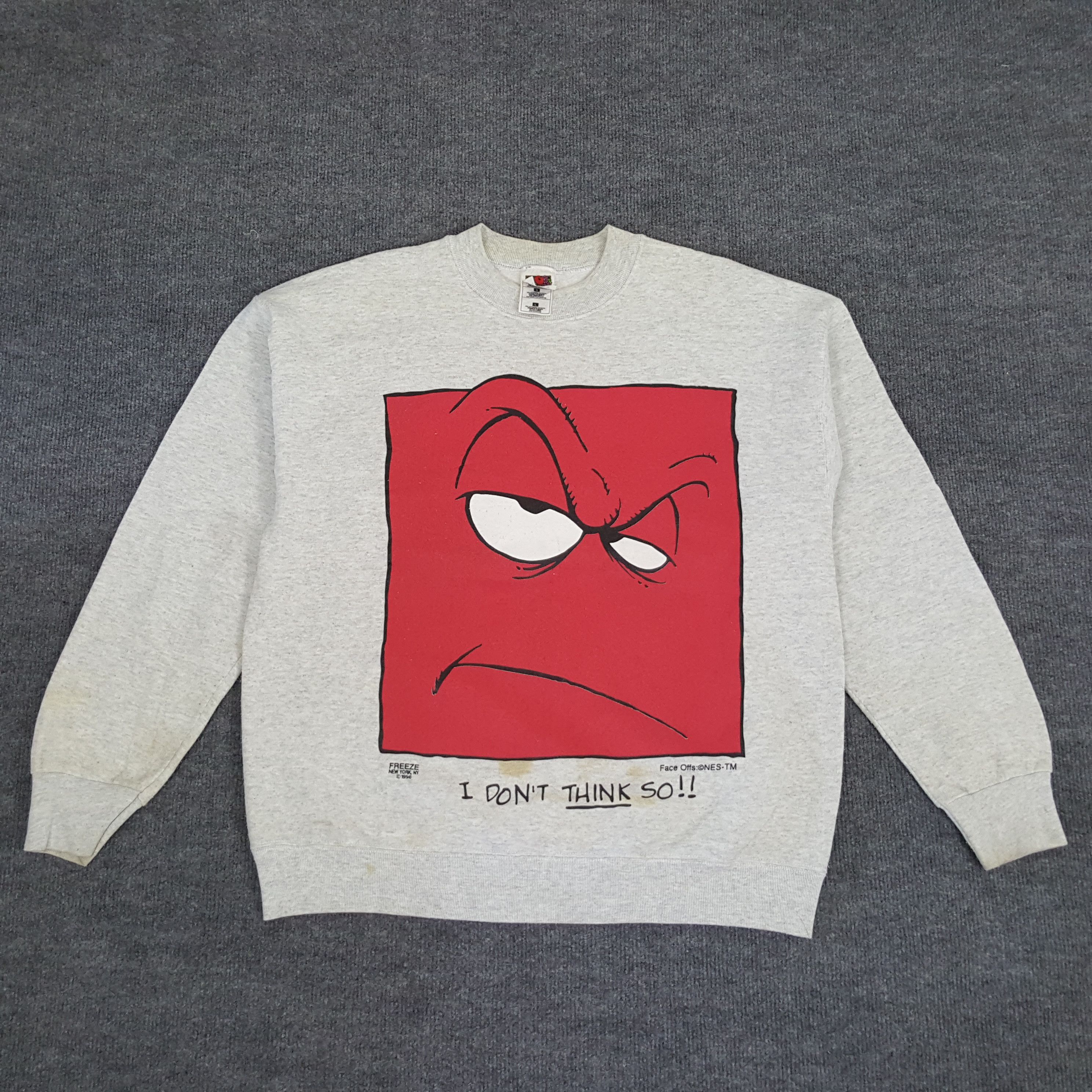 Vintage Vintage 90's Freeze New York I Don't Think So Sweatshirt Size US M / EU 48-50 / 2 - 1 Thumbnail