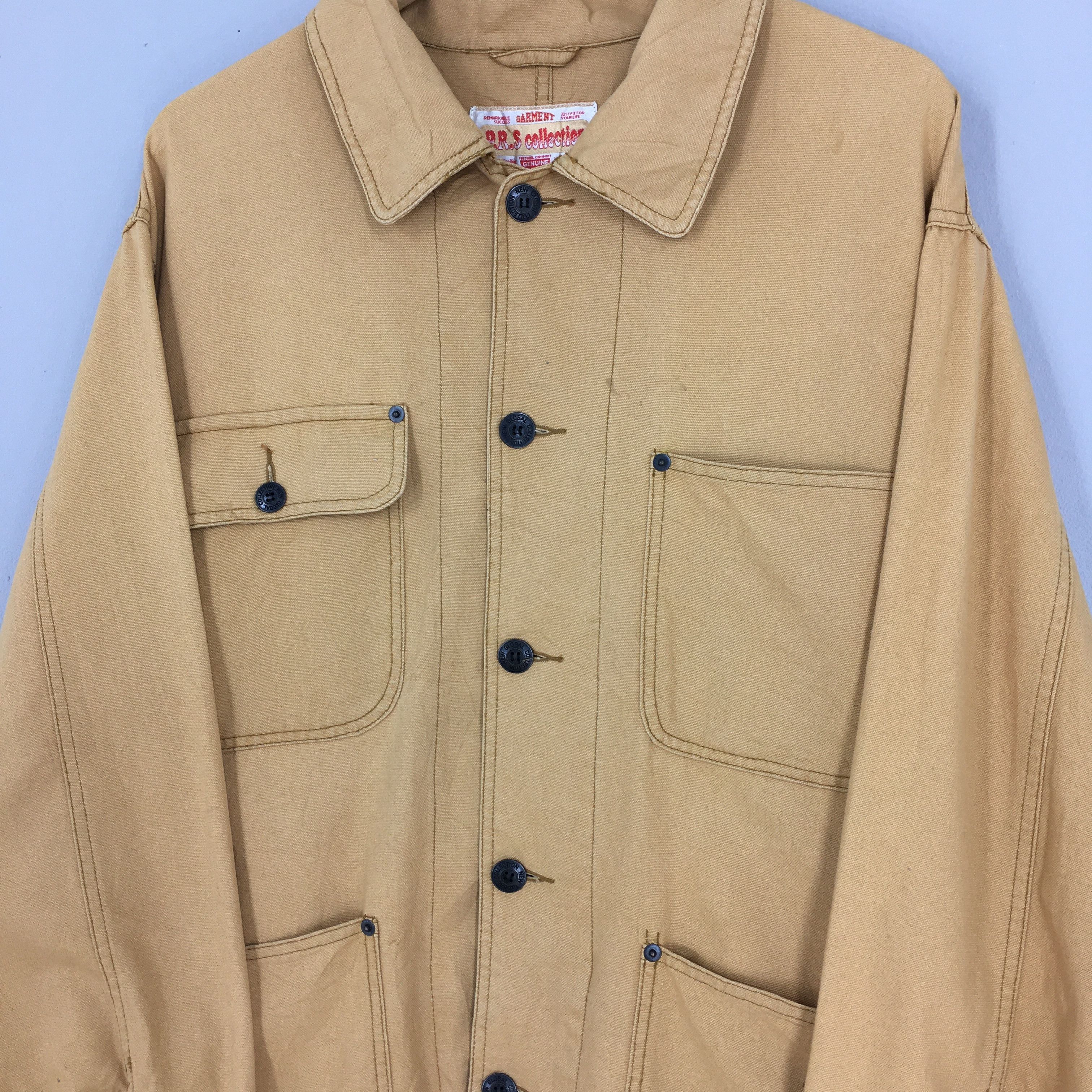 Vintage Vintage Chore Denim Jeans Jacket Labour XLarge Size US XL / EU 56 / 4 - 4 Thumbnail
