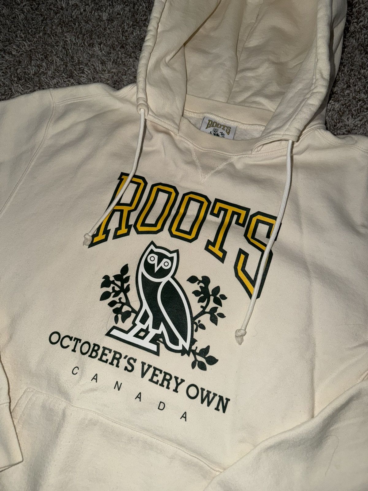 October's Very Own × Roots OVO x Roots Limited Hoodie Cream Green Gold Drake October Size US XL / EU 56 / 4 - 1 Thumbnail