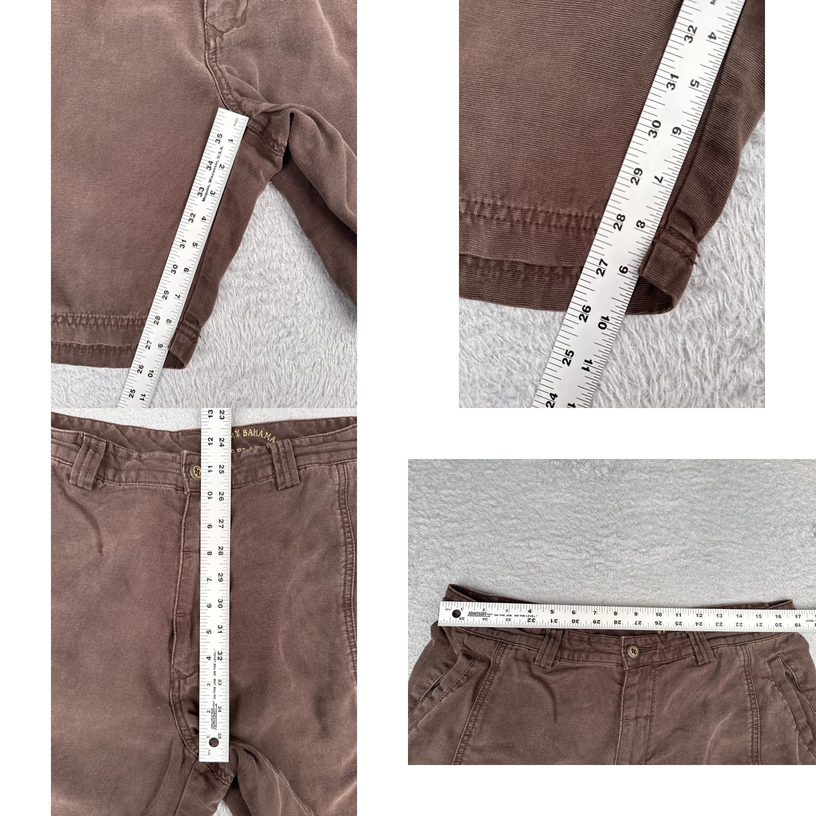 Tommy Bahama Tommy Bahama Shorts Mens 36 Brown Cargo Tencel Blend Hike Camp Vacation 36x9 Size US 36 / EU 52 - 8 Thumbnail
