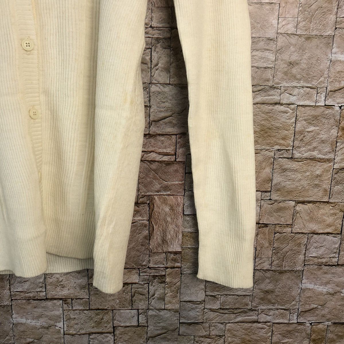 Homespun Knitwear × Japanese Brand Hamina White Knitwear cardigan vintage japan #A921 Size M / US 6-8 / IT 42-44 - 8 Thumbnail