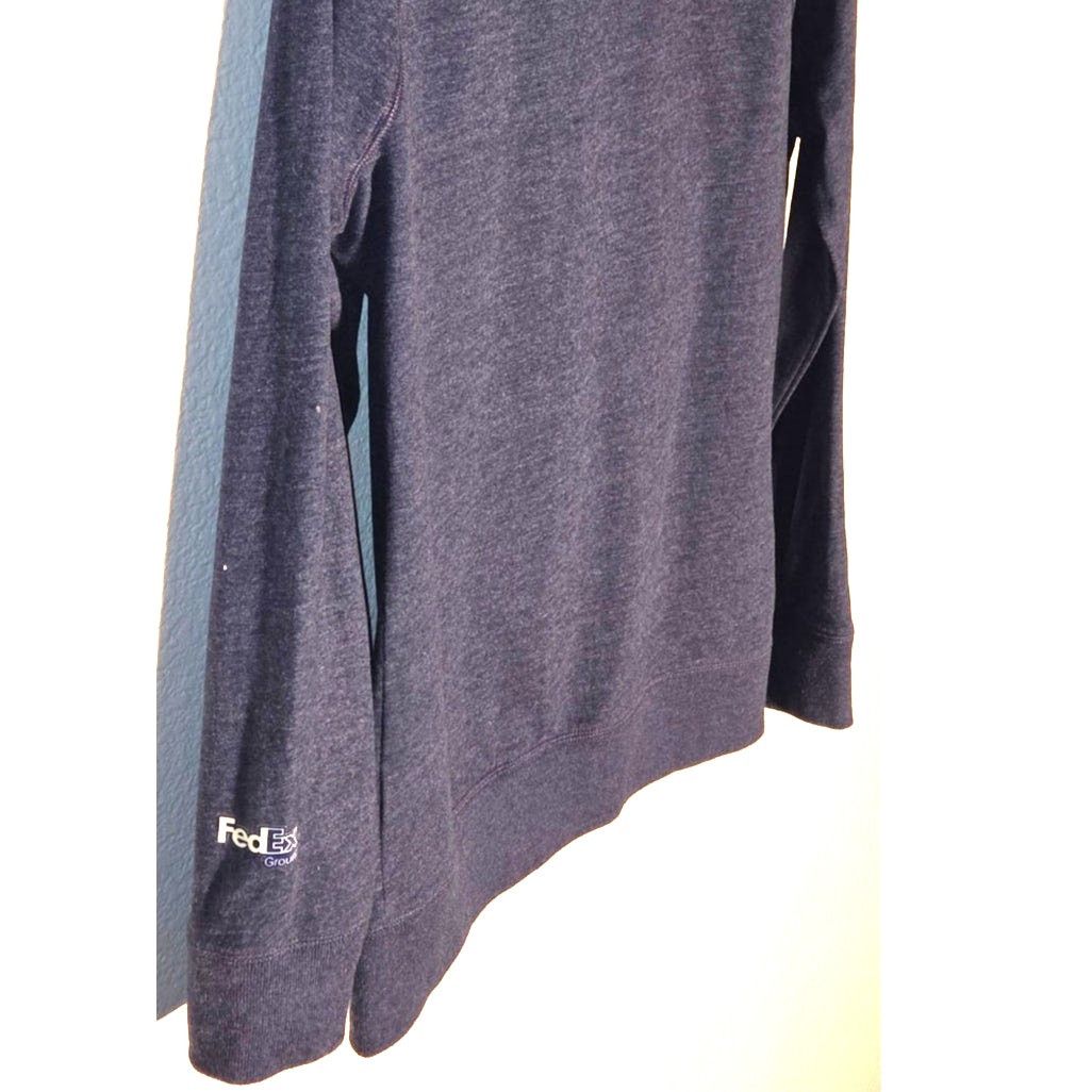 New Era New Era Fed Ex Women's Dark Blue Heather Full Zip Hoodie - M Size M / US 6-8 / IT 42-44 - 4 Thumbnail