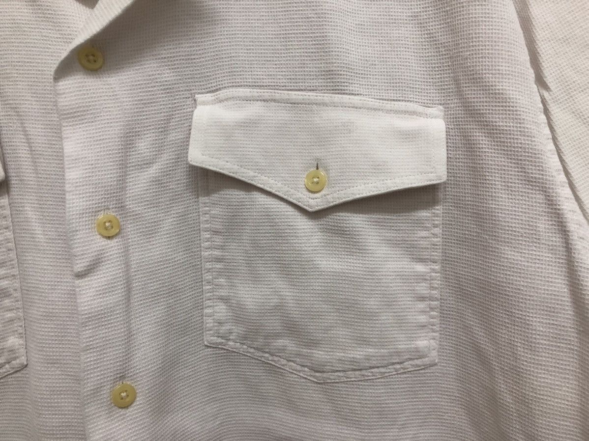 Guess × Vintage GUESS CLASSIC OPEN COLLAR DOUBLE POCKET WAFFLE COTTON SHIRT Size US M / EU 48-50 / 2 - 7 Thumbnail