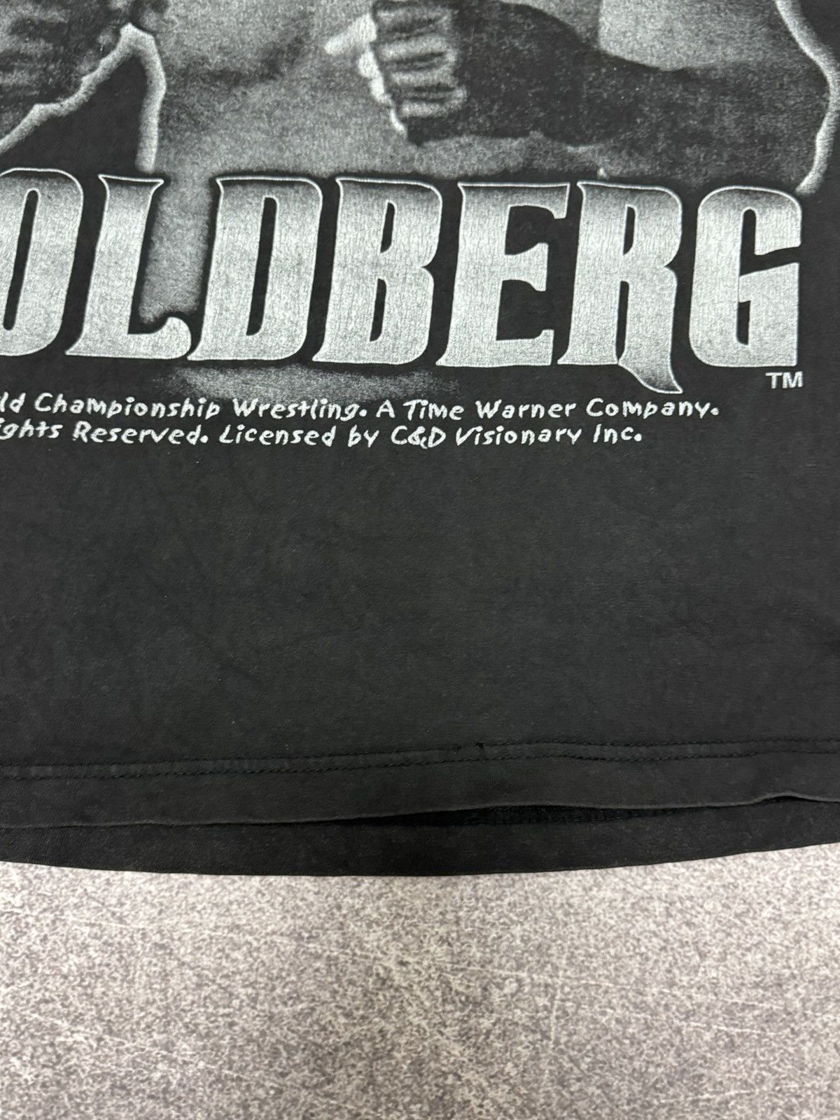 WWE Rare Vintage 1998 WCW GOLDBERG Overprint Tee Size US L / EU 52-54 / 3 - 13 Thumbnail
