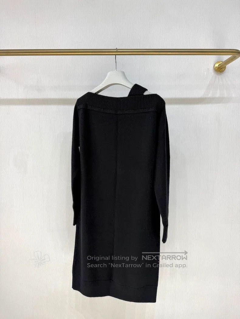 Hermes Hermes Off-shoulder Asymmetrical Cashmere Knit Dress Size XXS / US 00 / IT 34 - 2 Thumbnail