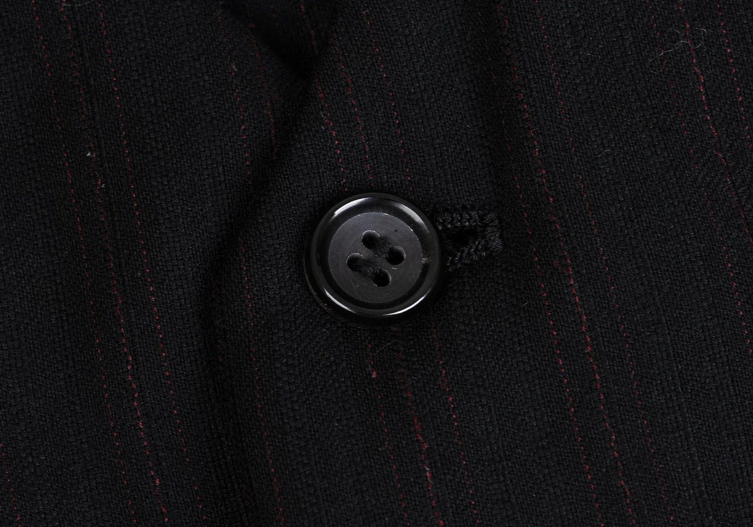 Comme des Garcons Homme Plus Layered Stripe Jacket in Black and Red, Size XS Size US XS / EU 42 / 0 - 14 Thumbnail