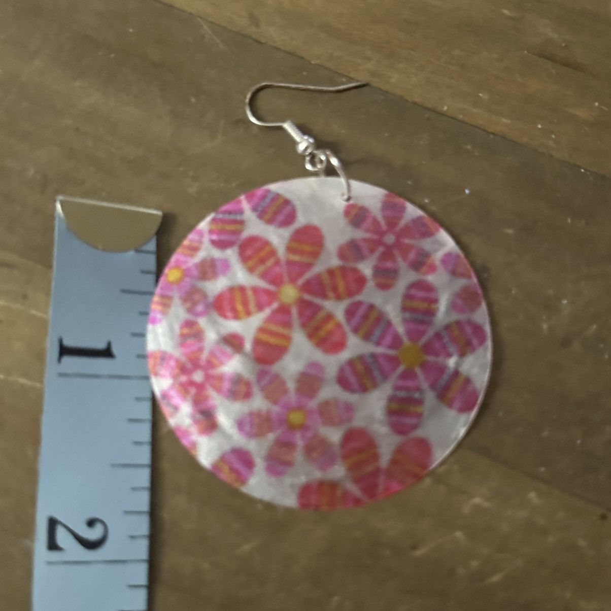 Other Large floral shell dangle earrings Size ONE SIZE - 4 Thumbnail