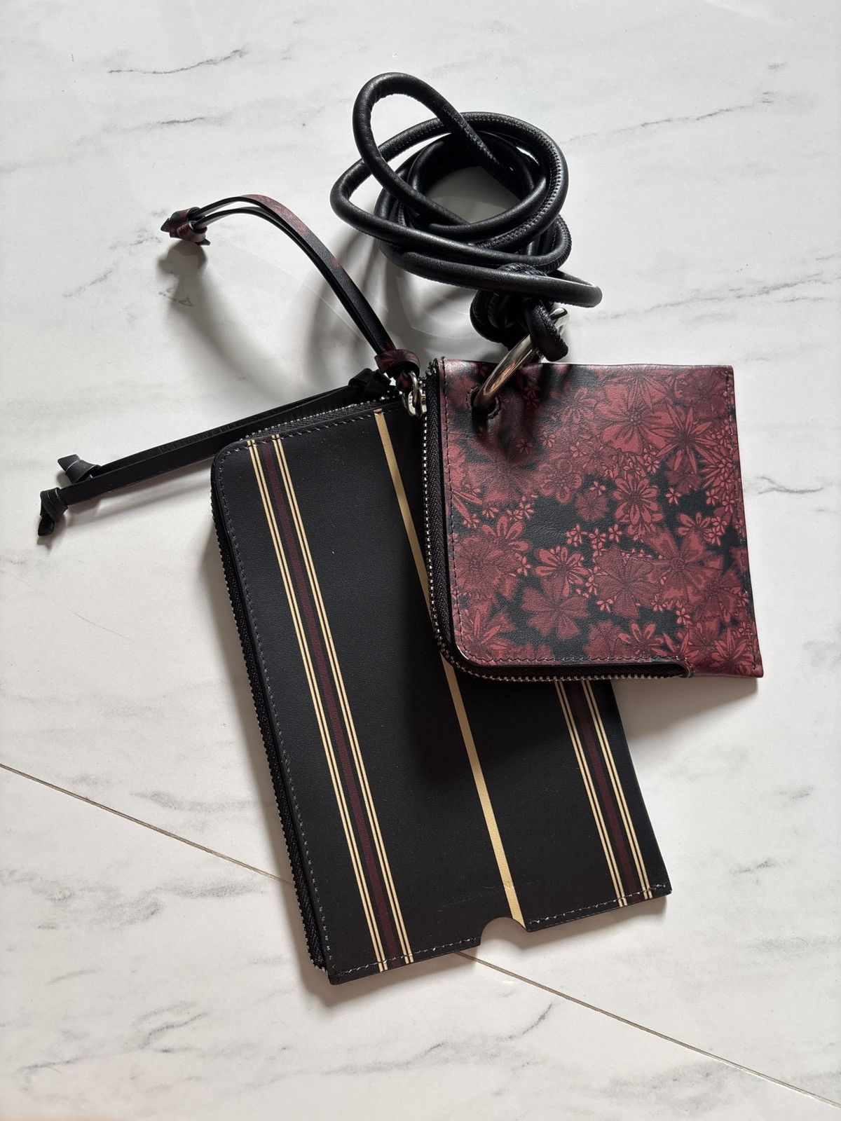 Dries Van Noten Dries Van Noten Leather Phone Case and Zipped Pouch Size ONE SIZE - 1 Thumbnail
