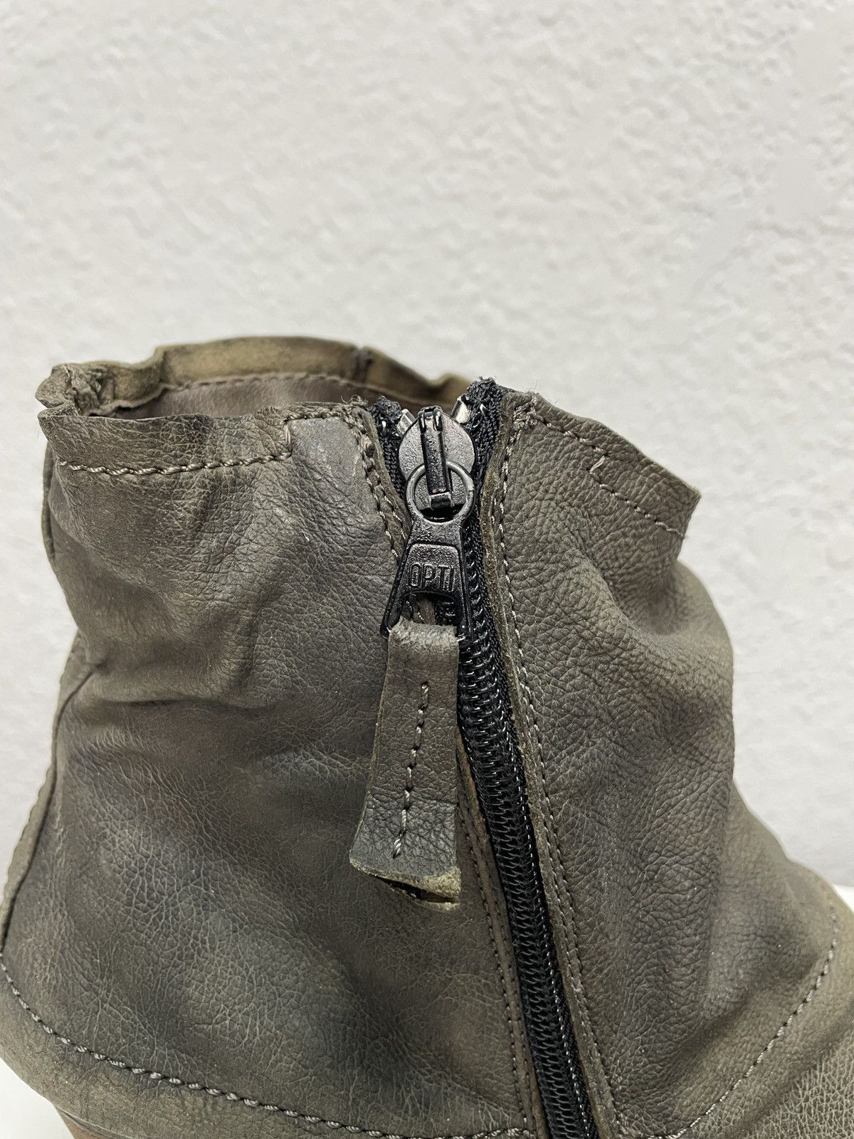 A.S.98 Vintage Italian AS 98 Rick Owens Style Leather Biker Boots Size US 8 / IT 38 - 8 Thumbnail