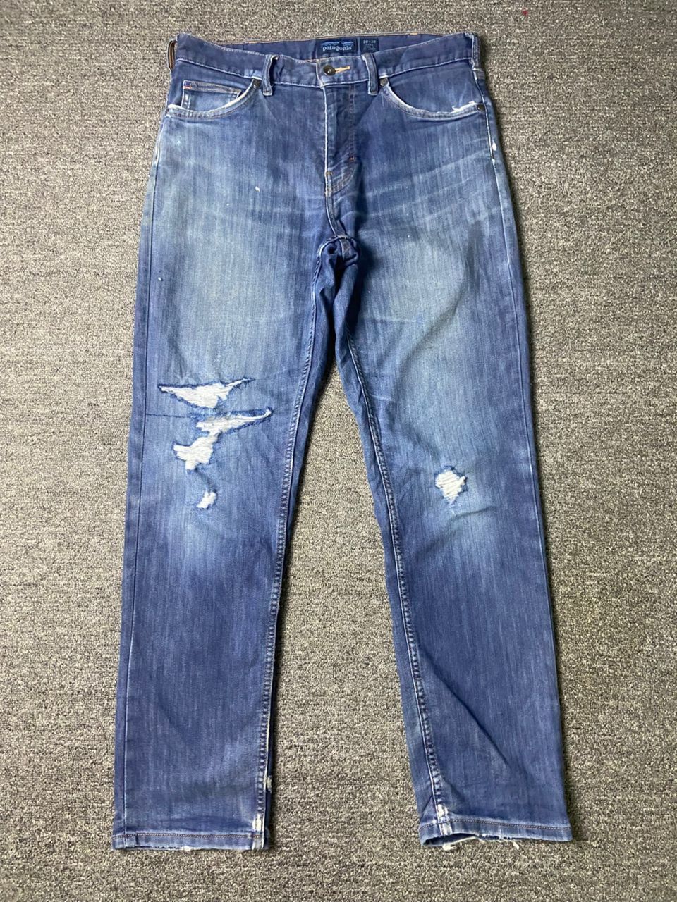 Japanese Brand × Patagonia × Vintage Patagonia x IRON CLAD Ripped Denim Jeans (132) Size US 33 - 1 Thumbnail