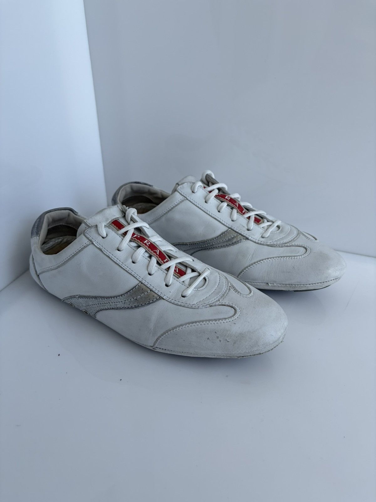 Prada 90S Prada Monte Carlo Driving Leather Sneakers Americas Cup Size US 7.5 / IT 37.5 - 2 Thumbnail