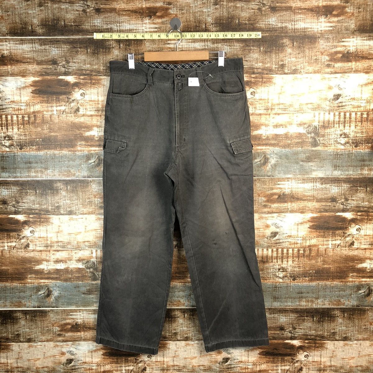 Japanese Brand Polo Grey Cargo Multipocket Pants #A1398 Size US 32 / EU 48 - 1 Thumbnail