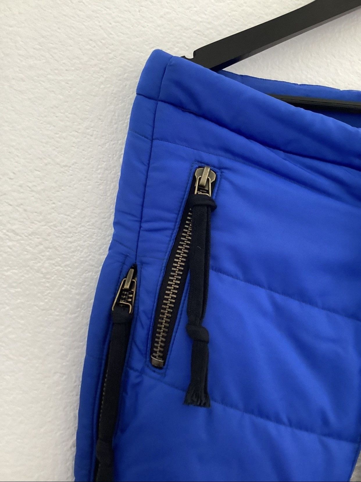 Greg Lauren BLUE PUFFER ZIP PANT Size US 32 / EU 48 - 6 Thumbnail