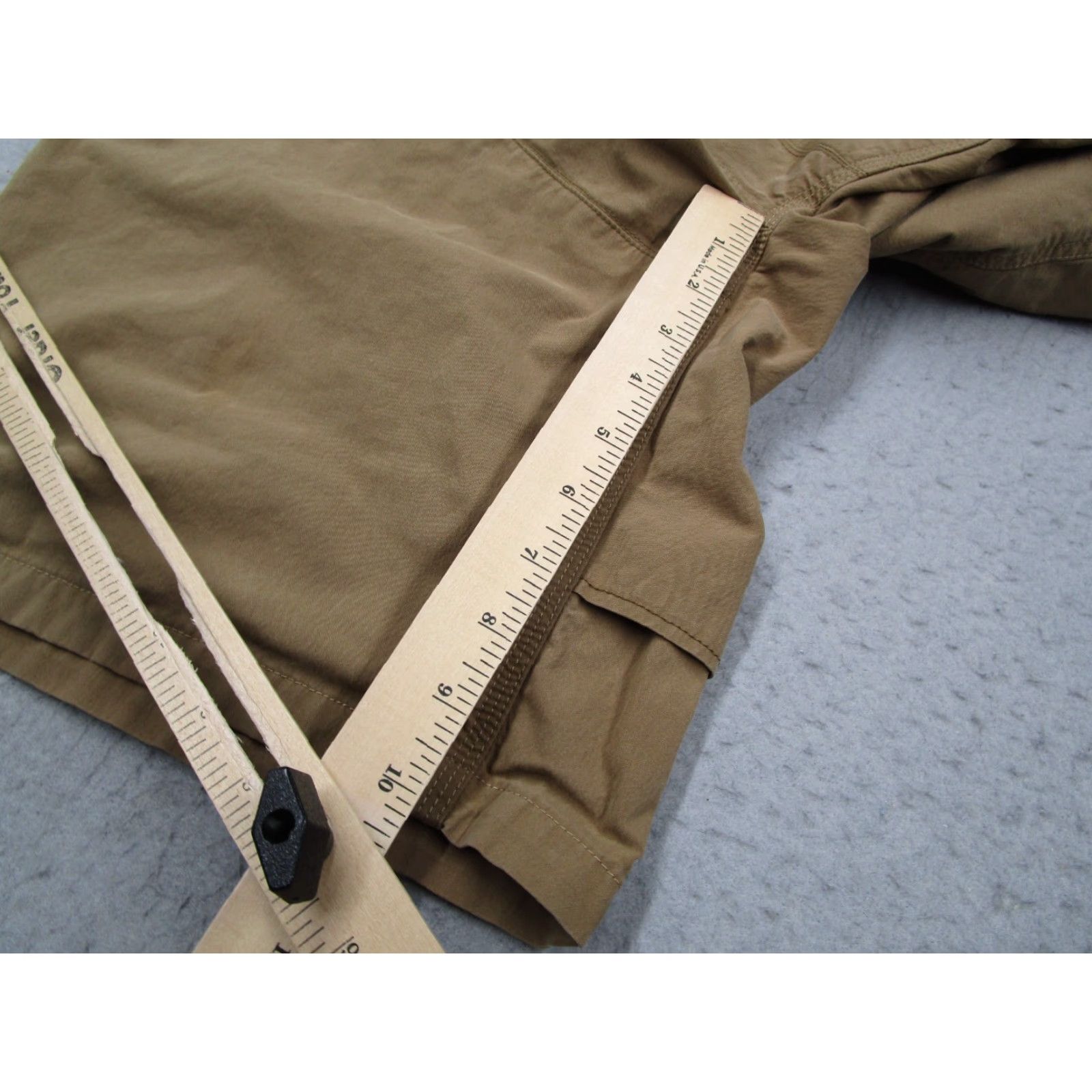 Vintage Kuhl Mens Konfidant Air 10" Canvas Stretch Cargo Shorts Brown 40 Casual Travel Work Pockets Size US 40 / EU 56 - 5 Thumbnail