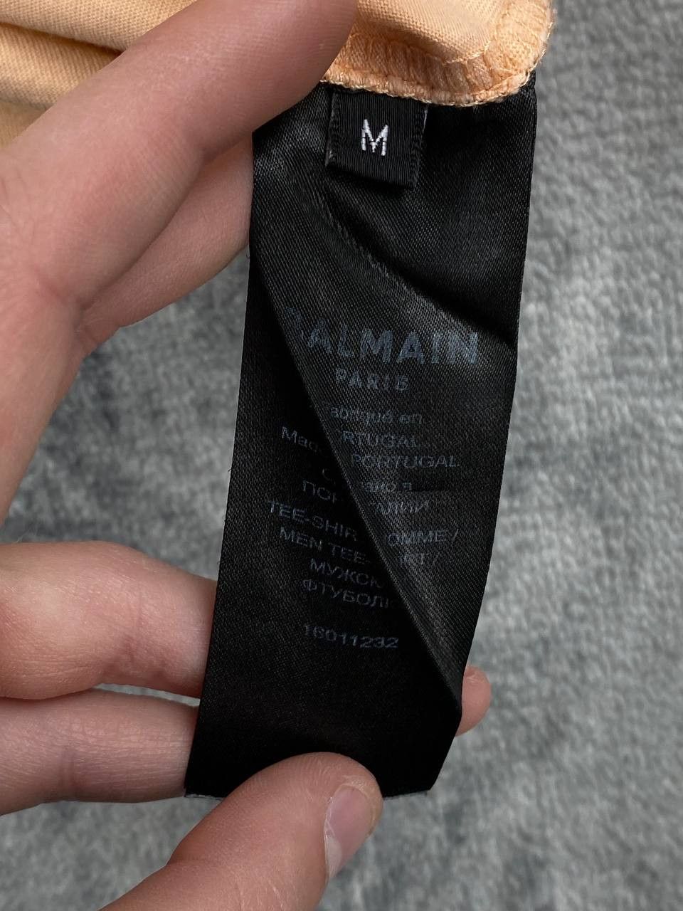Balmain Balmain T Shirt Big Logo Men Size M Orange Size US M / EU 48-50 / 2 - 4 Thumbnail