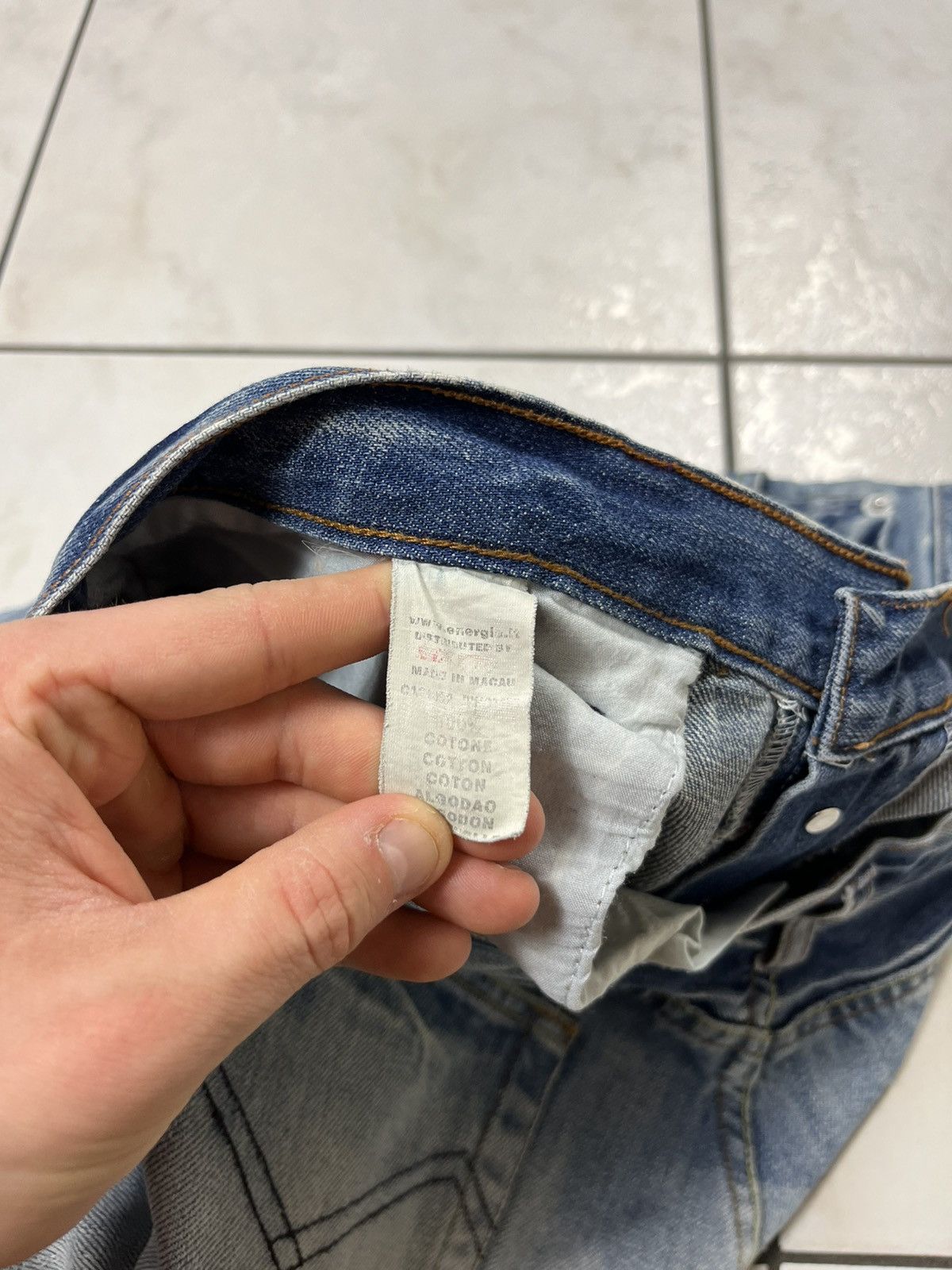 Energie × Vintage Vintage Energie gold baggy washed distressed ripped jeans Size US 36 / EU 52 - 25 Thumbnail