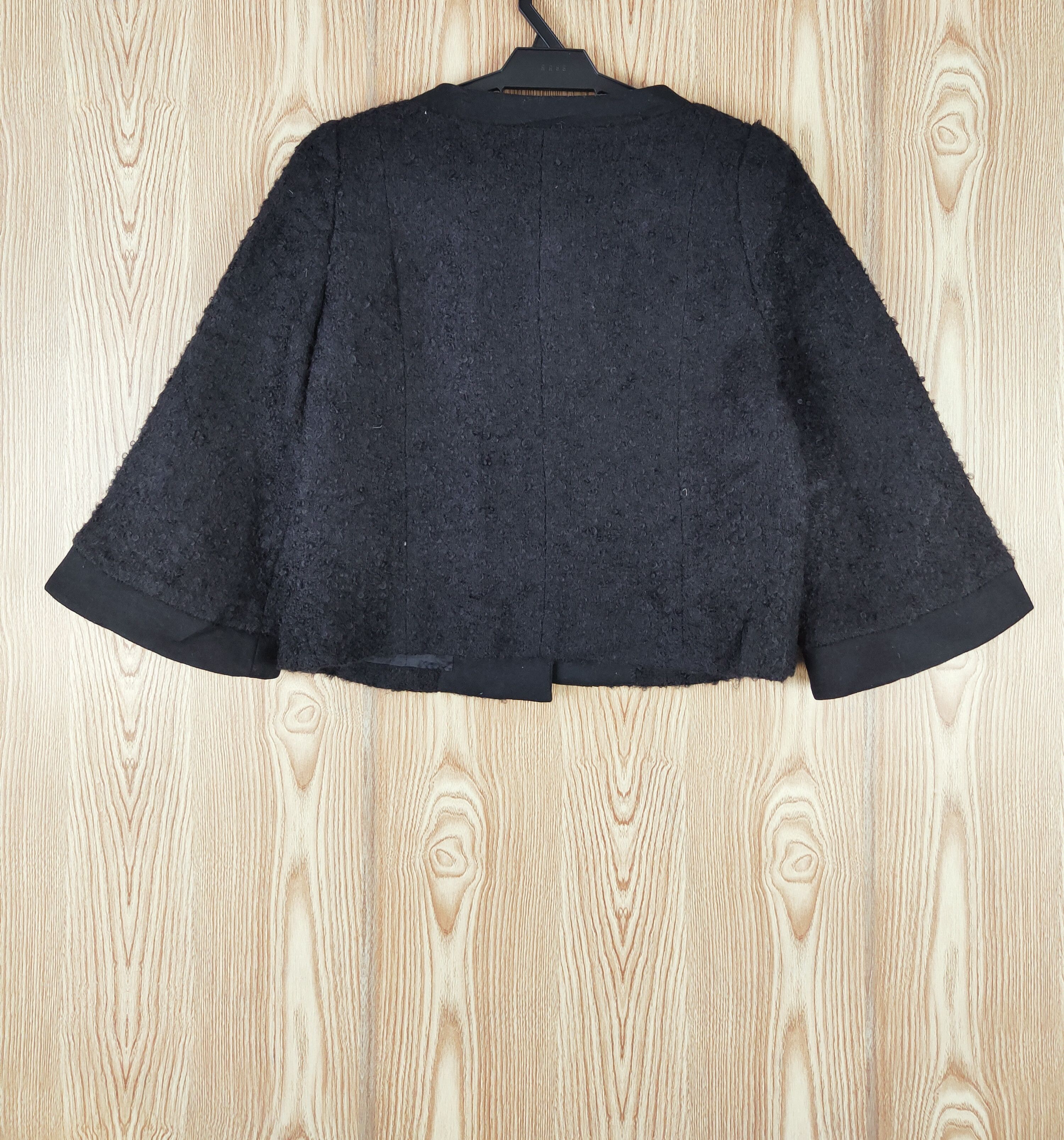Japanese Brand × Vintage Avant-garde design 💥 Proportion Black Wool Jackets Size S / US 4 / IT 40 - 7 Thumbnail