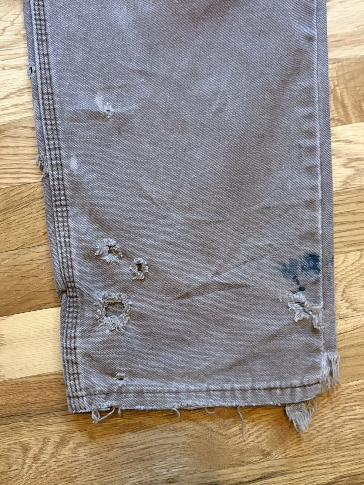 Dickies Brown 2000s Dickies Distressed and Repaired Work Pants Size US 33 - 4 Thumbnail