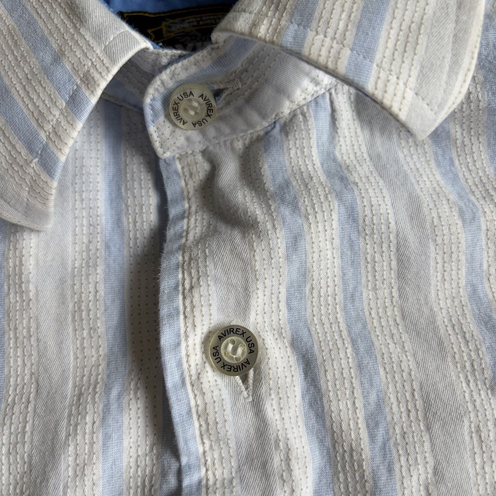Avirex Vintage Y2K Avirex Short Sleeve Button Up Shirt Large Grunge Size US L / EU 52-54 / 3 - 3 Thumbnail