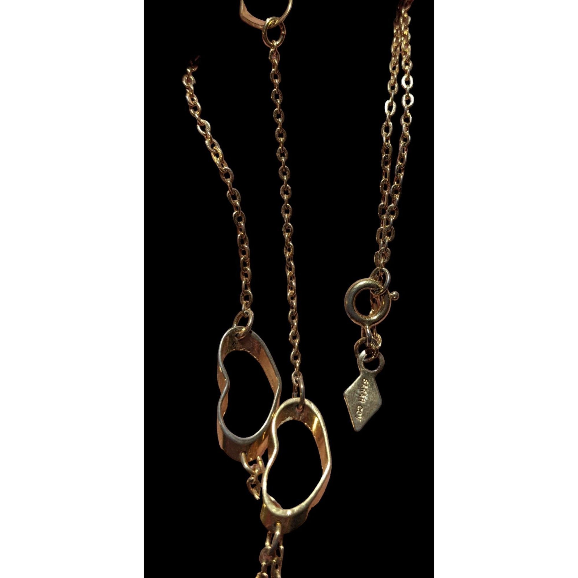 Other Vintage Sarah Coventry Open Heart Gold Necklace Size ONE SIZE - 4 Thumbnail