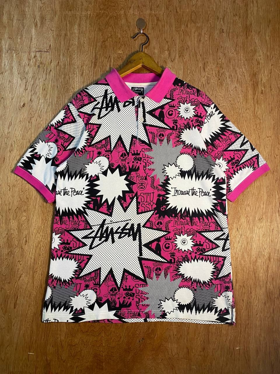 Stussy Vintage Stussy Comic Polo Shirt Large Size US L / EU 52-54 / 3 - 1 Thumbnail