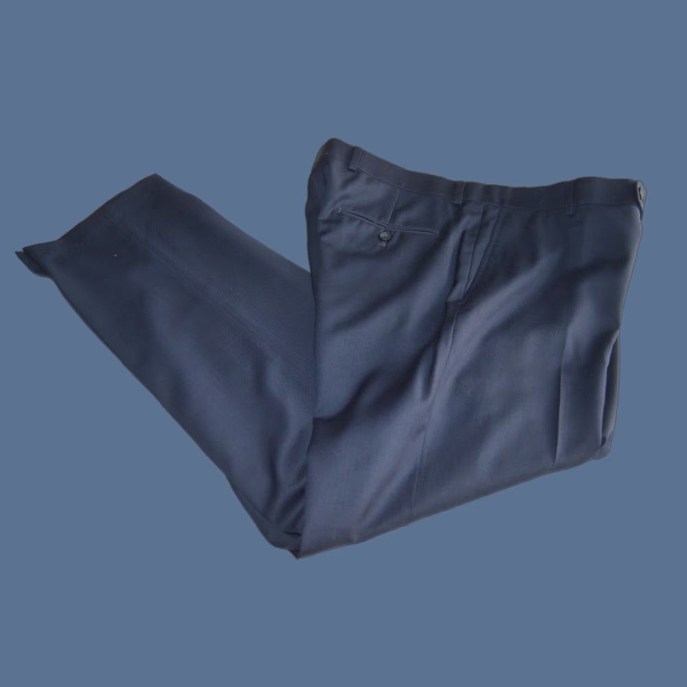 Joseph Abboud Joseph Abboud Blue Wool Straight Men's Pants 36x32 Joe Size US 36 / EU 52 - 1 Thumbnail