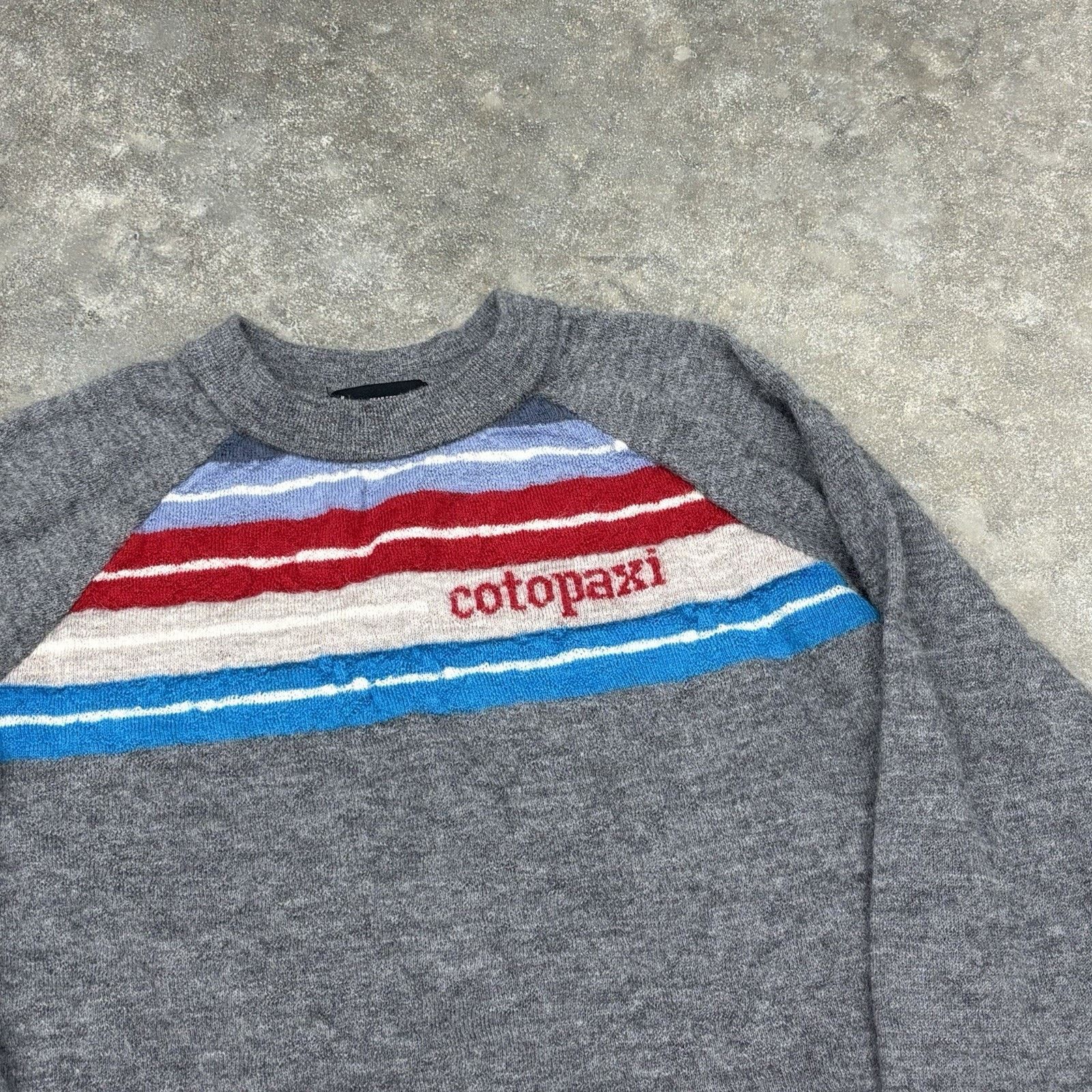 Cotopaxi Cotopaxi Libre Llama Unisex Sweater Gray Red White Blue Size M / US 6-8 / IT 42-44 - 3 Thumbnail