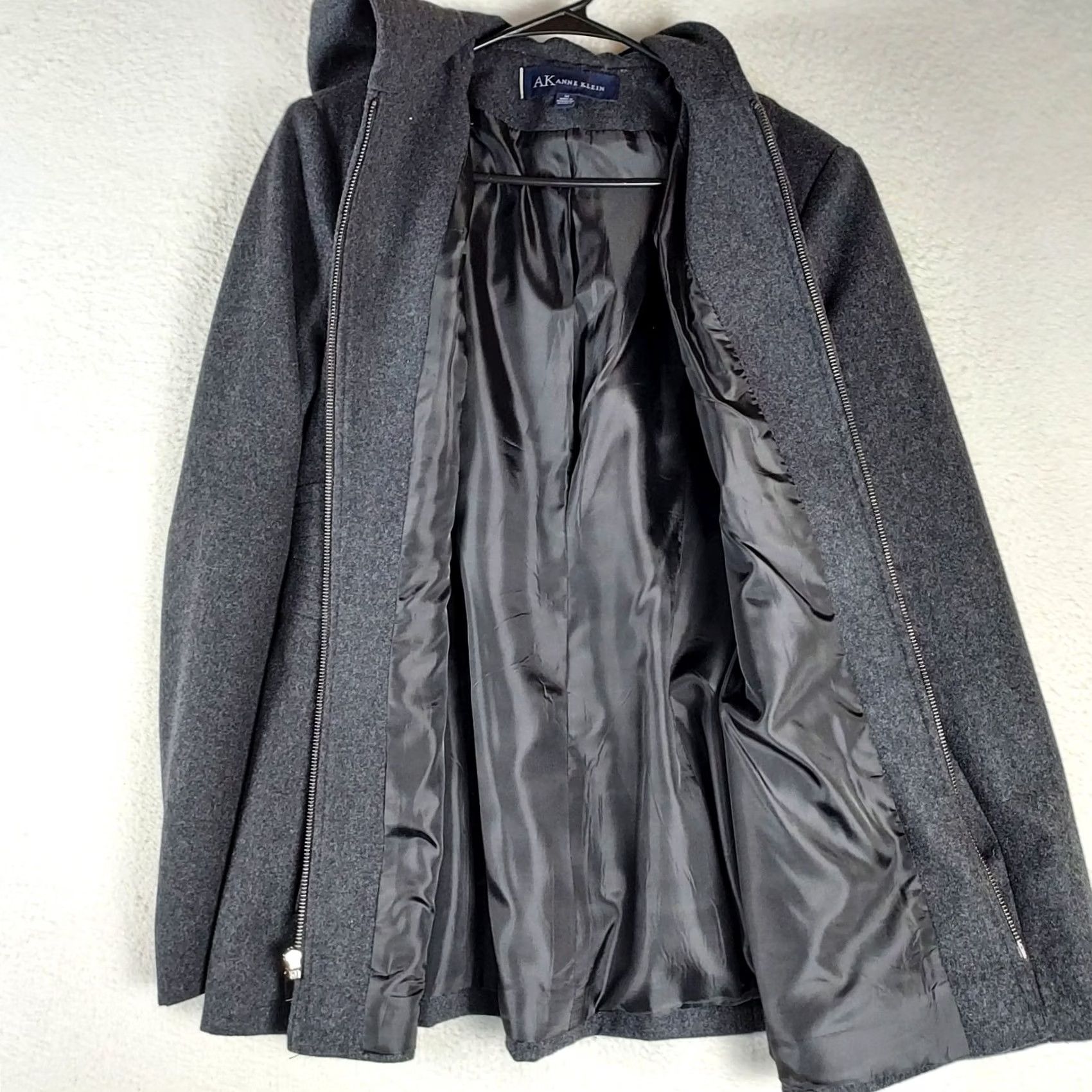 Anne Klein Anne Klein Wool Blend Coat Women’s M Black Mid Length Lined Winter Jacket Size M / US 6-8 / IT 42-44 - 3 Thumbnail