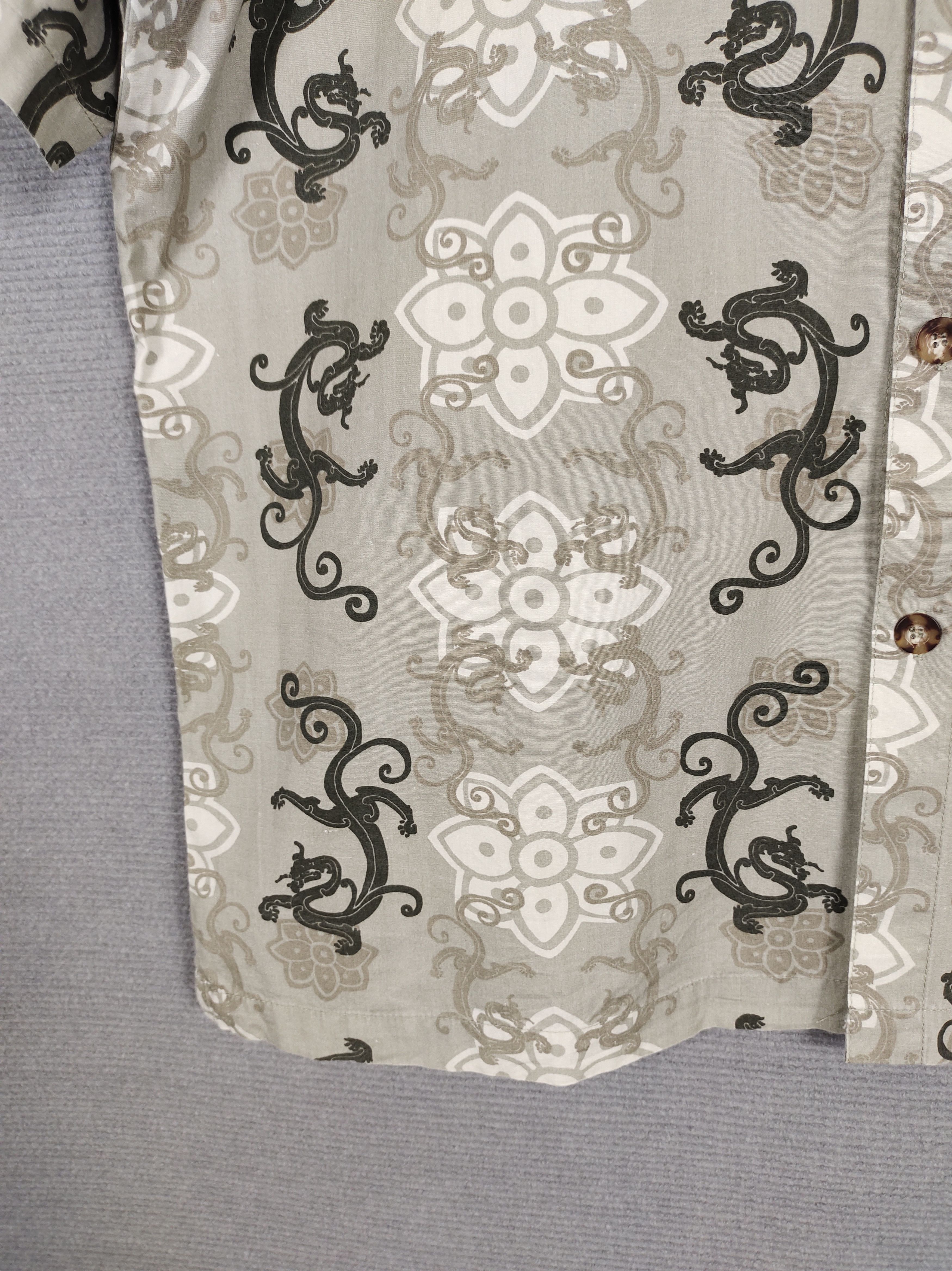 No Fear Vintage No Fear Surfing Dragon Printed Hawaiian Shirt Size US L / EU 52-54 / 3 - 5 Thumbnail