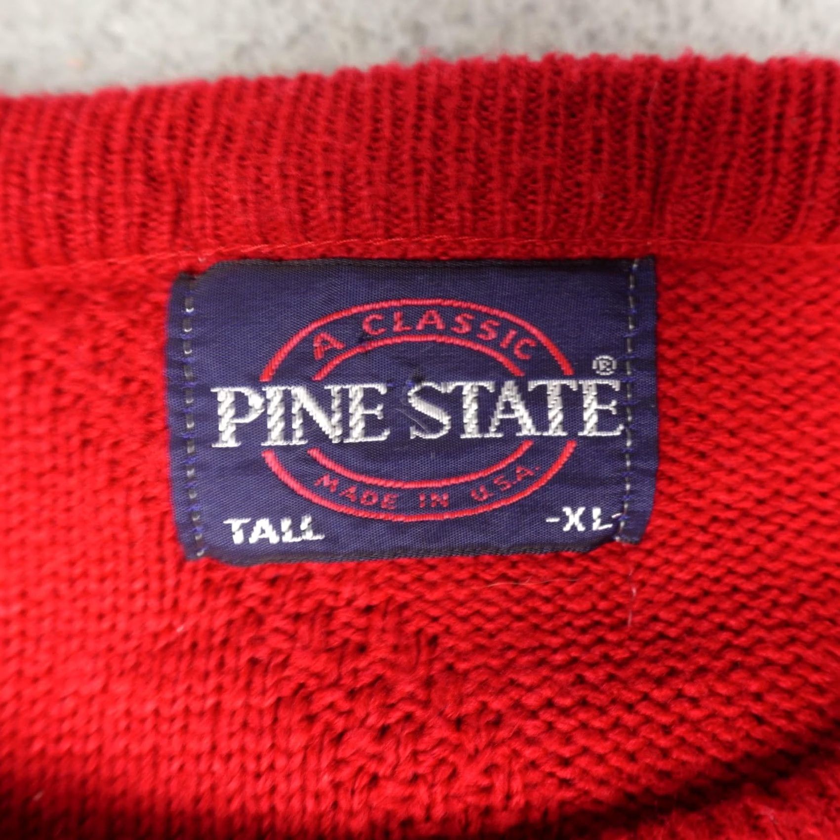 Vintage VINTAGE Pine State Mens Sweater XL Red Geometric Knit Crewneck Made In USA 90s Size US XL / EU 56 / 4 - 2 Thumbnail