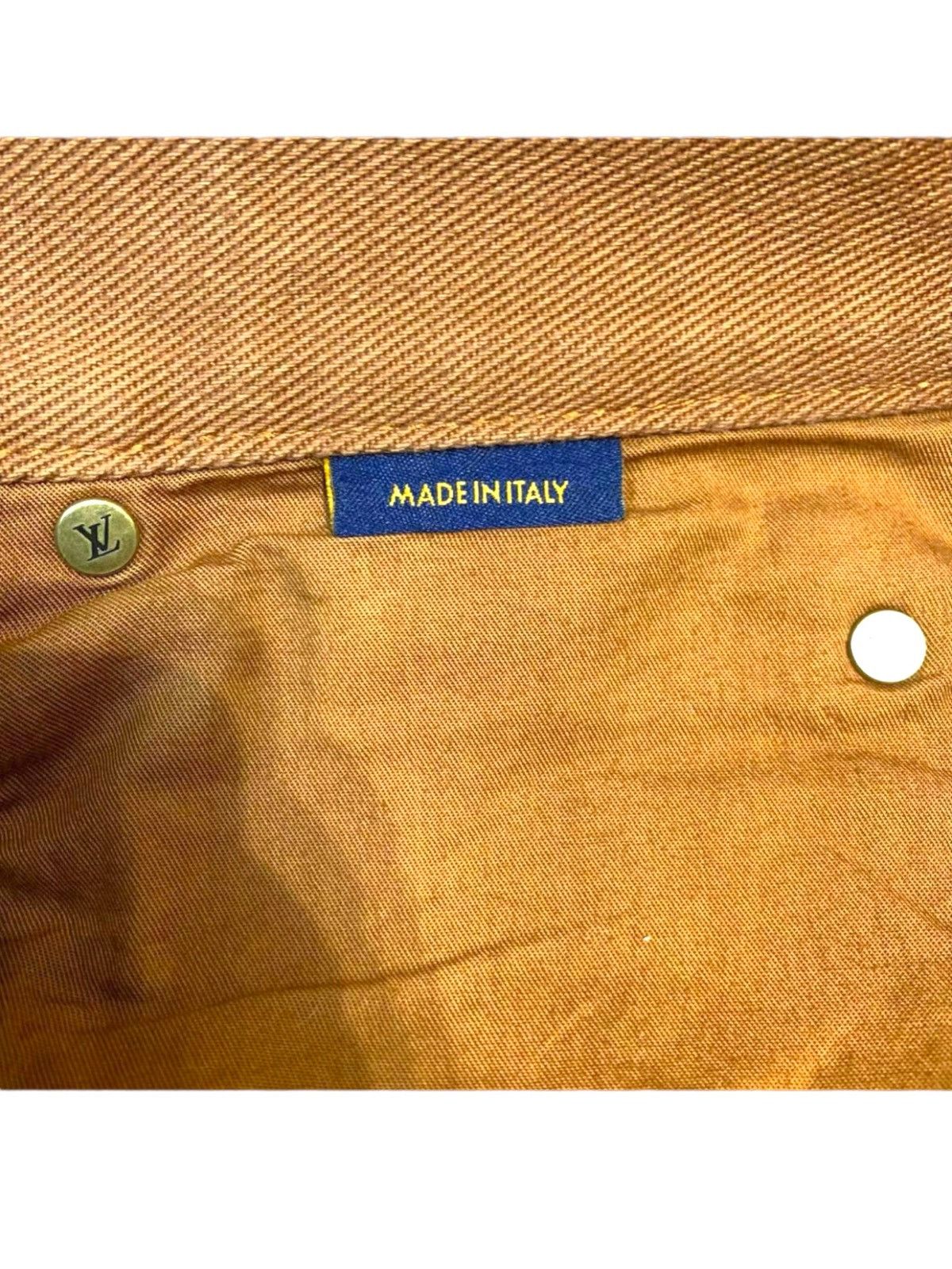 Louis Vuitton LOUIS VUITTON 32 Carpenter Brown Monogram Denim Jeans Size US 34 / EU 50 - 6 Thumbnail