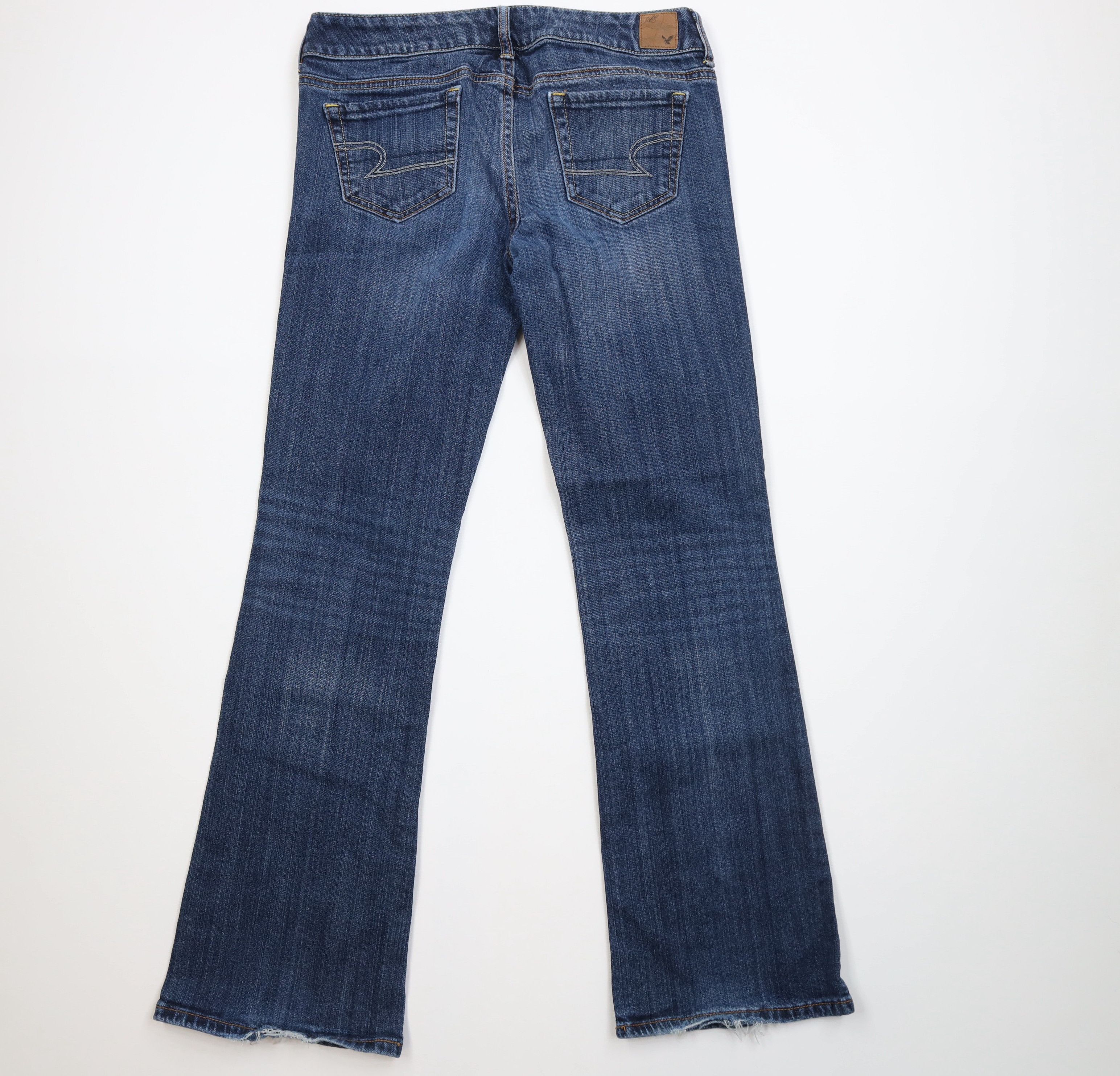 American Eagle Outfitters Vintage Y2K American Eagle Boyfriend Flared Jeans Blue Size 28" / US 6 / IT 42 - 9 Thumbnail