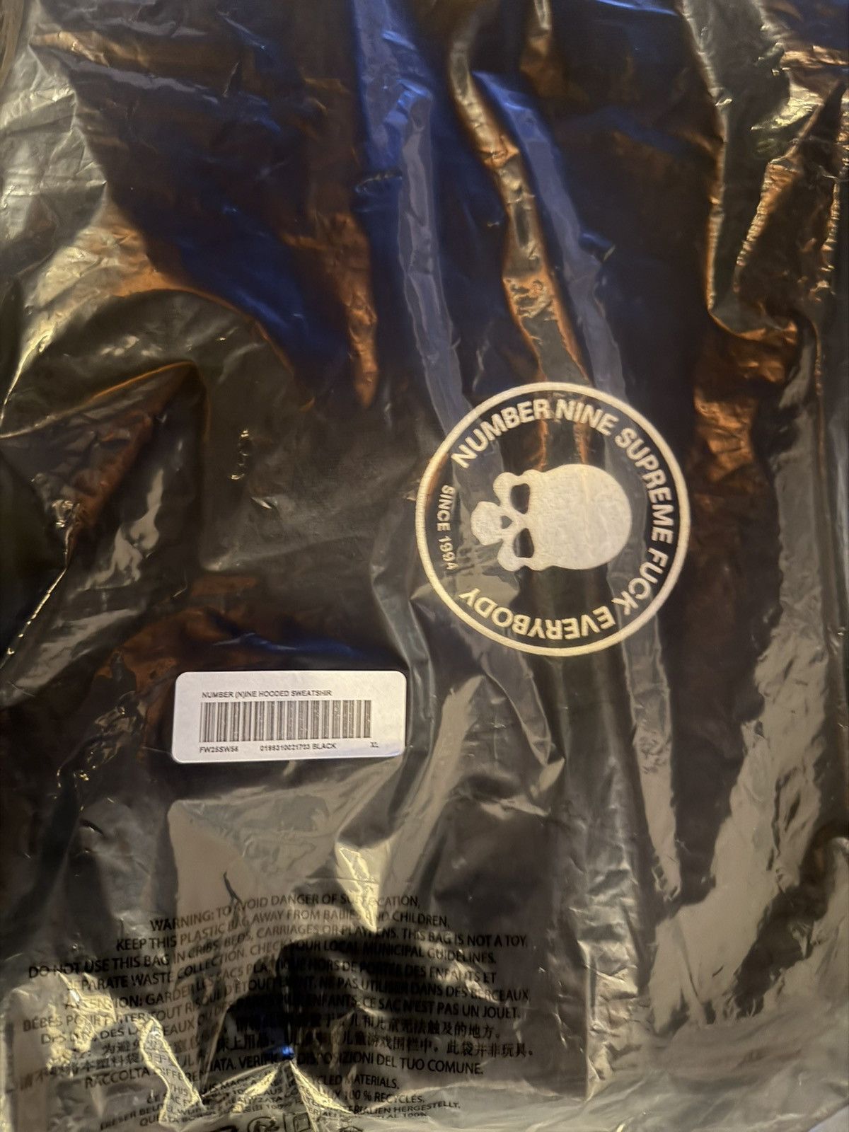 Supreme Supreme number nine hoodie Size US XL / EU 56 / 4 - 2 Thumbnail