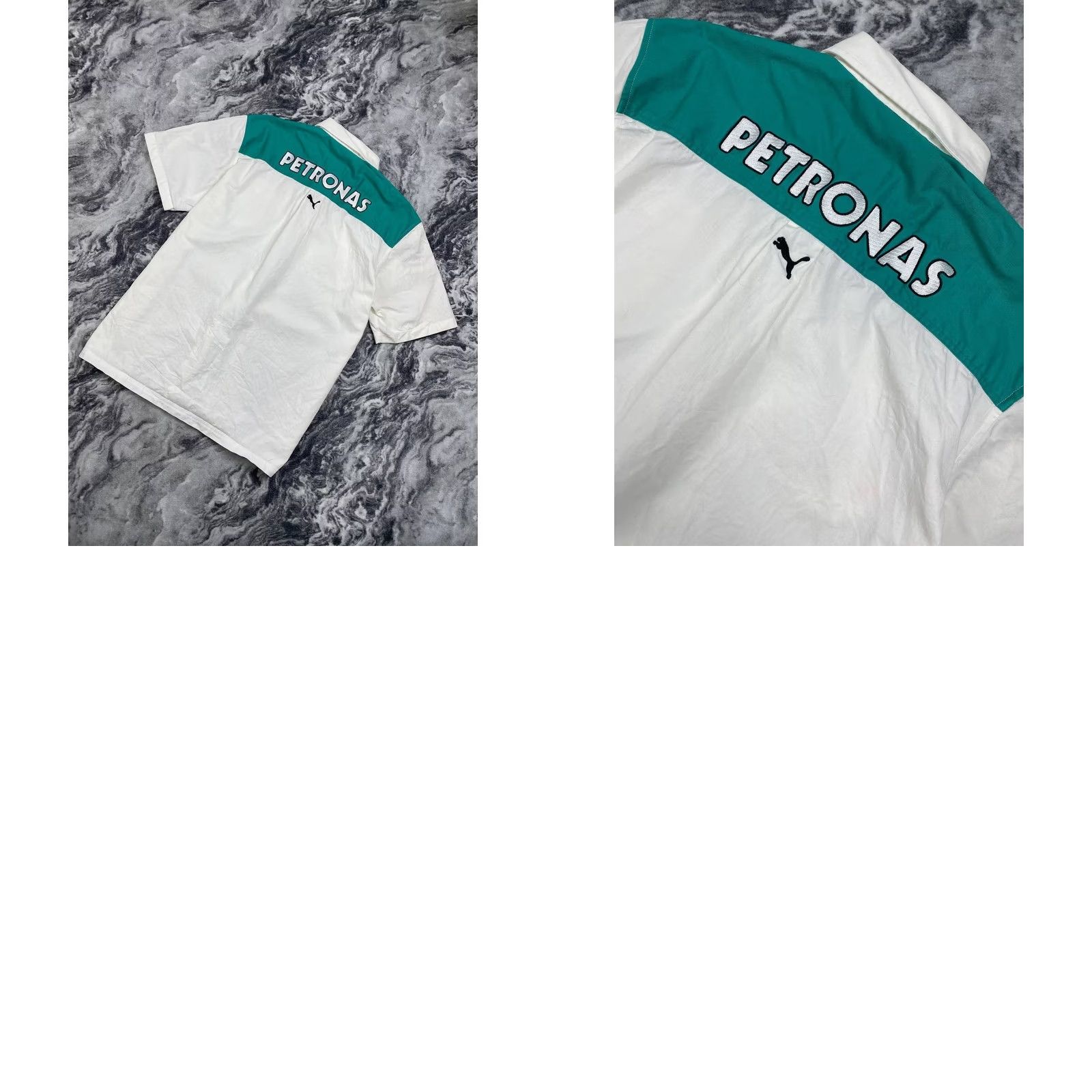 Puma VINTAGE Puma Shirt Men Size M White Short Sleeve Collared Cotton Big Logo Logo Sauber Petronas Team Red Bull Buttons Mens Size US M / EU 48-50 / 2 - 9 Thumbnail