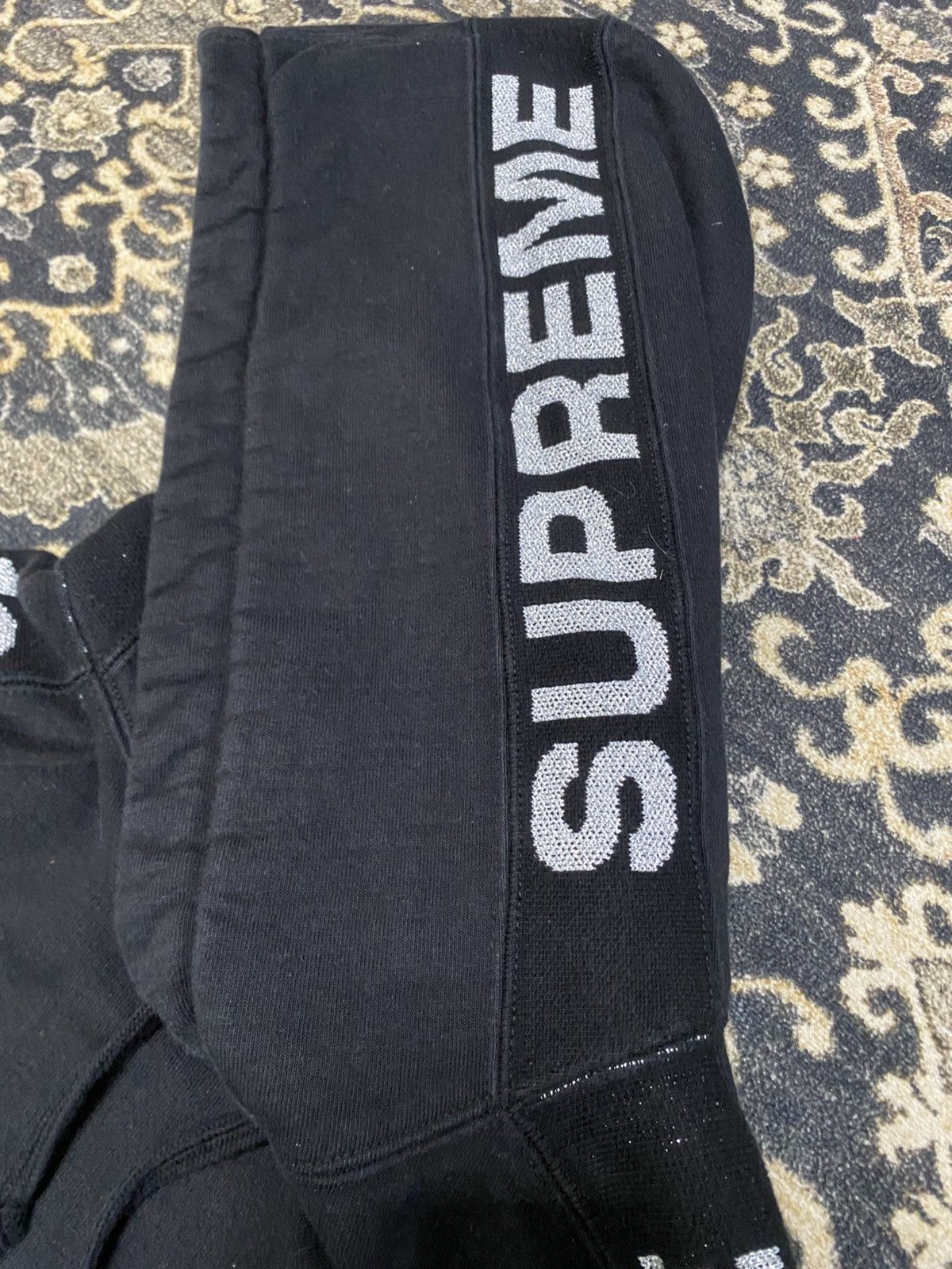 Supreme Supreme Metallic Rib Hooded Sweatshirt Size US M / EU 48-50 / 2 - 2 Thumbnail