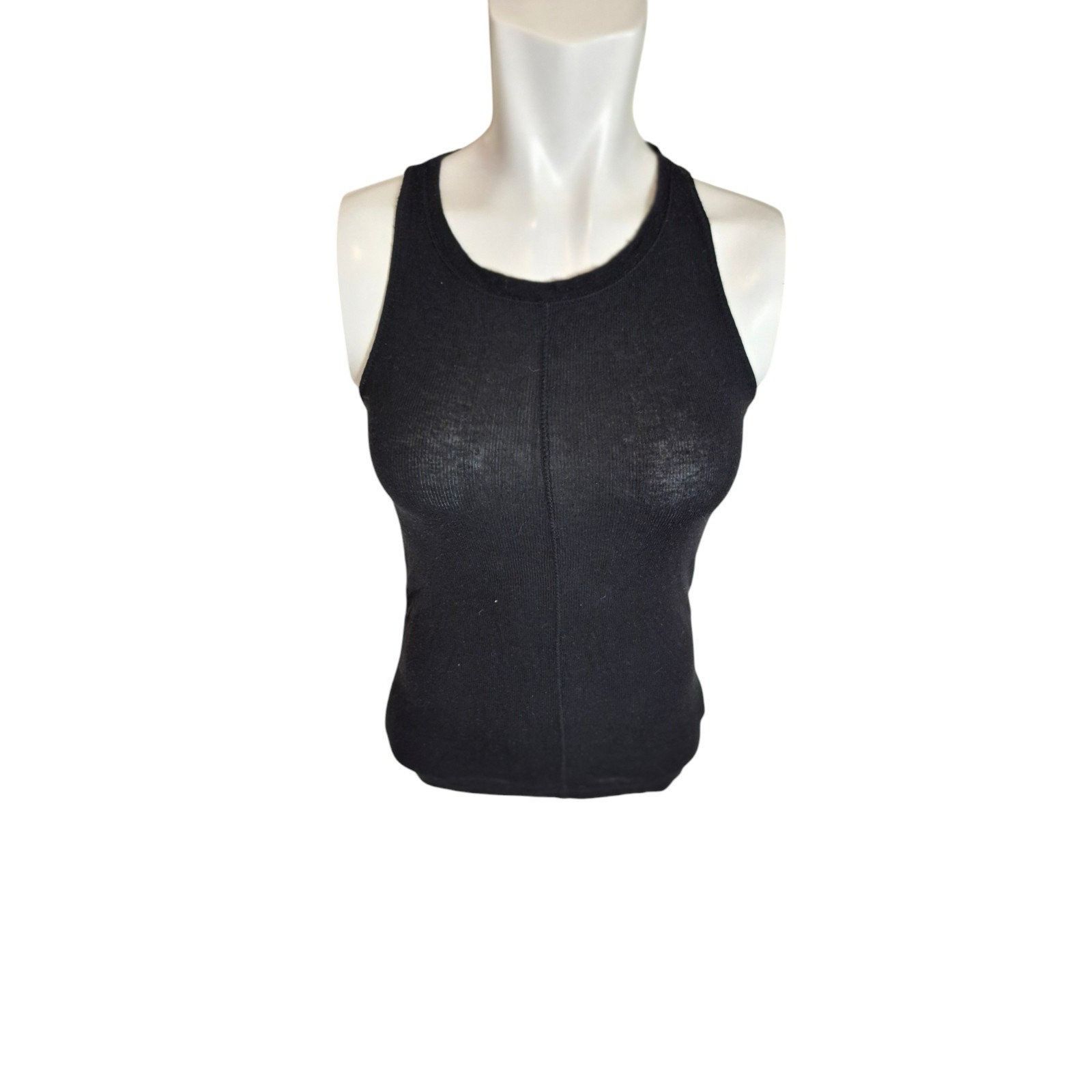 ATM Anthony Thomas Melillo ATM Boy Rib Knit Semi-Sheer Boy Tanks Modal Tissue Weight Bl Size S / US 4 / IT 40 - 7 Thumbnail