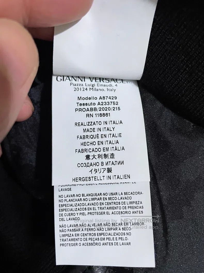 Versace Versace Heavy industry hardware, cowhide, leather clothing Size US S / EU 44-46 / 1 - 8 Thumbnail