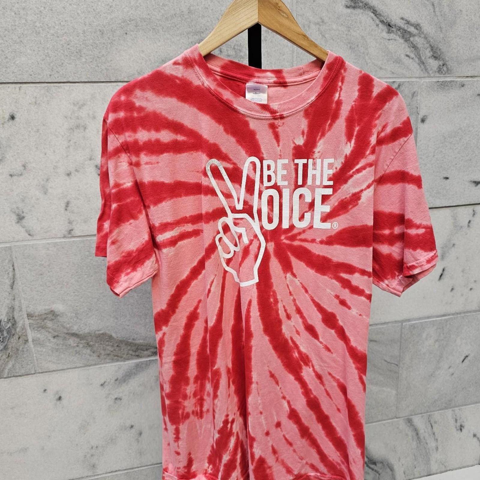 Designer Port & Company Be The Voice Tie-Dye T-shirt Size US M / EU 48-50 / 2 - 1 Thumbnail