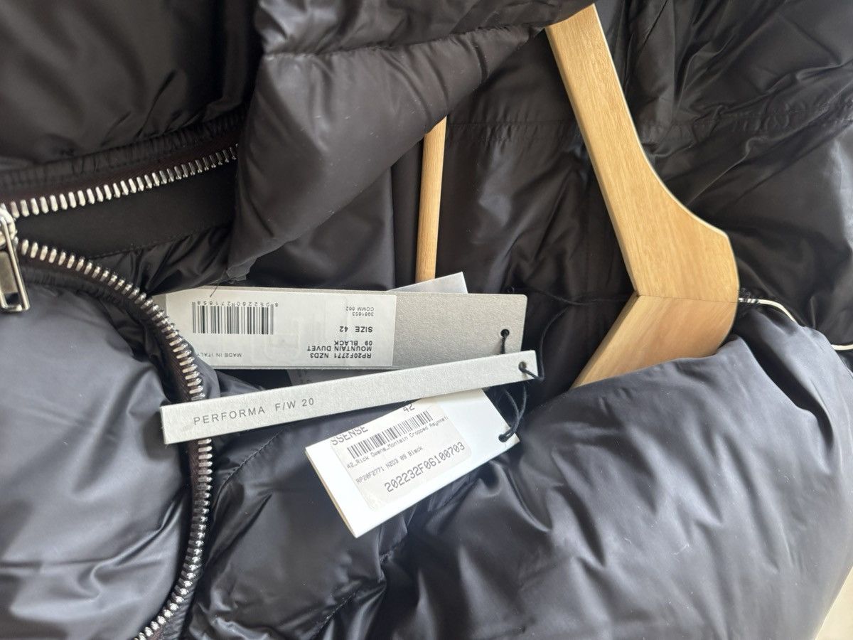 Rick Owens Performa FW20 Mountain Duvet Puffer Asymmetric Zip Size US XS / EU 42 / 0 - 4 Thumbnail
