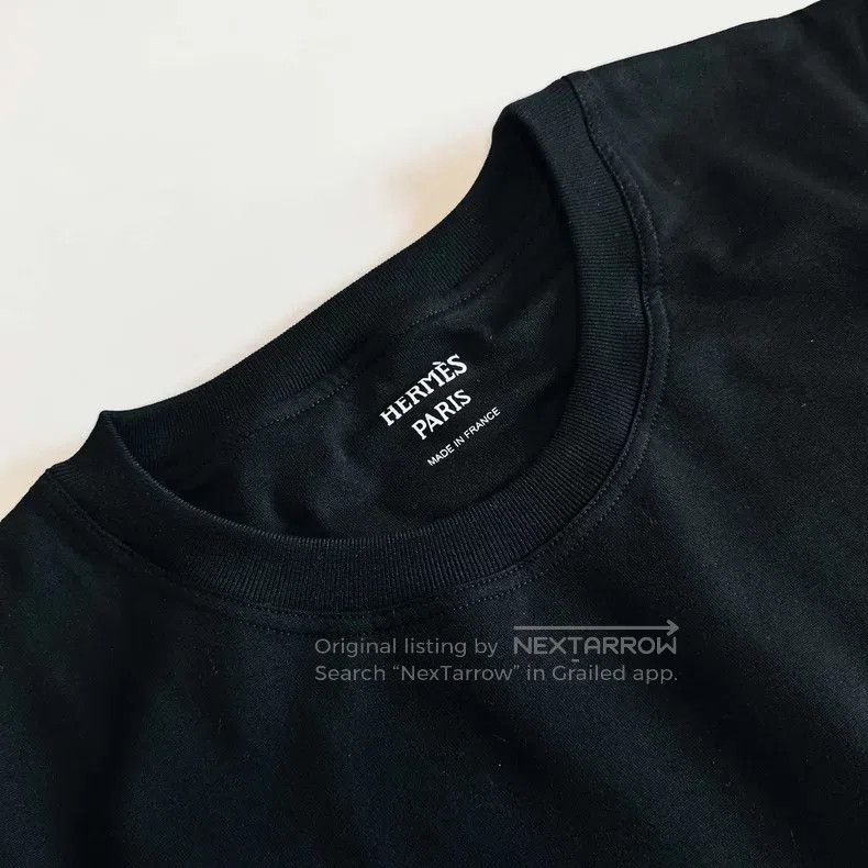 Hermes Hermes Black Pocket Women's Short Sleeve T-Shirt Size XS / US 0-2 / IT 36-38 - 4 Thumbnail