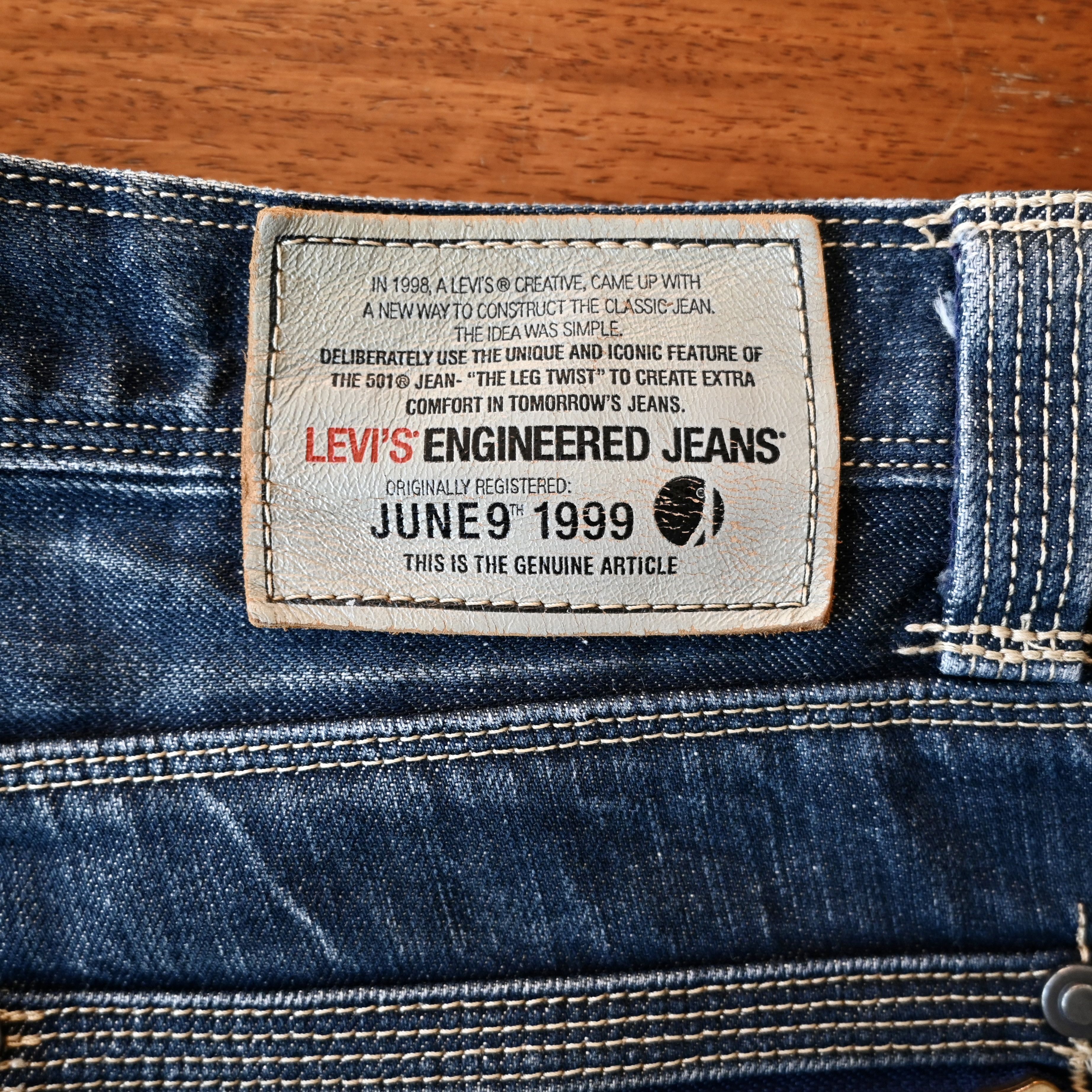 Levi's VTG 2007 Levi's Engineered Jeans, zippered pockets, 33 Size US 33 - 15 Thumbnail