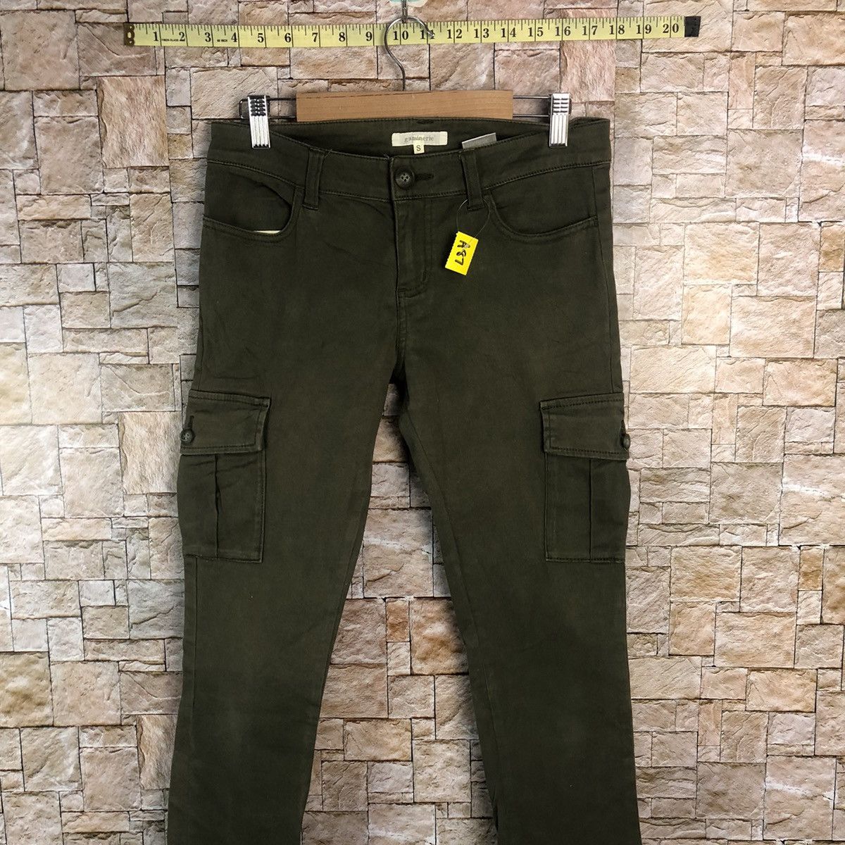 Japanese Brand Gamineverie Green Cargo Multipocket Pants #A87 Size US 28 / EU 44 - 2 Thumbnail