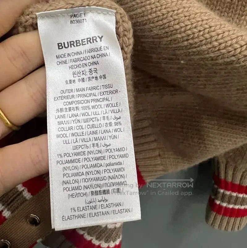 Burberry Burberry Spring Autumn Khaki Wool Sweater. Size S / US 4 / IT 40 - 4 Thumbnail