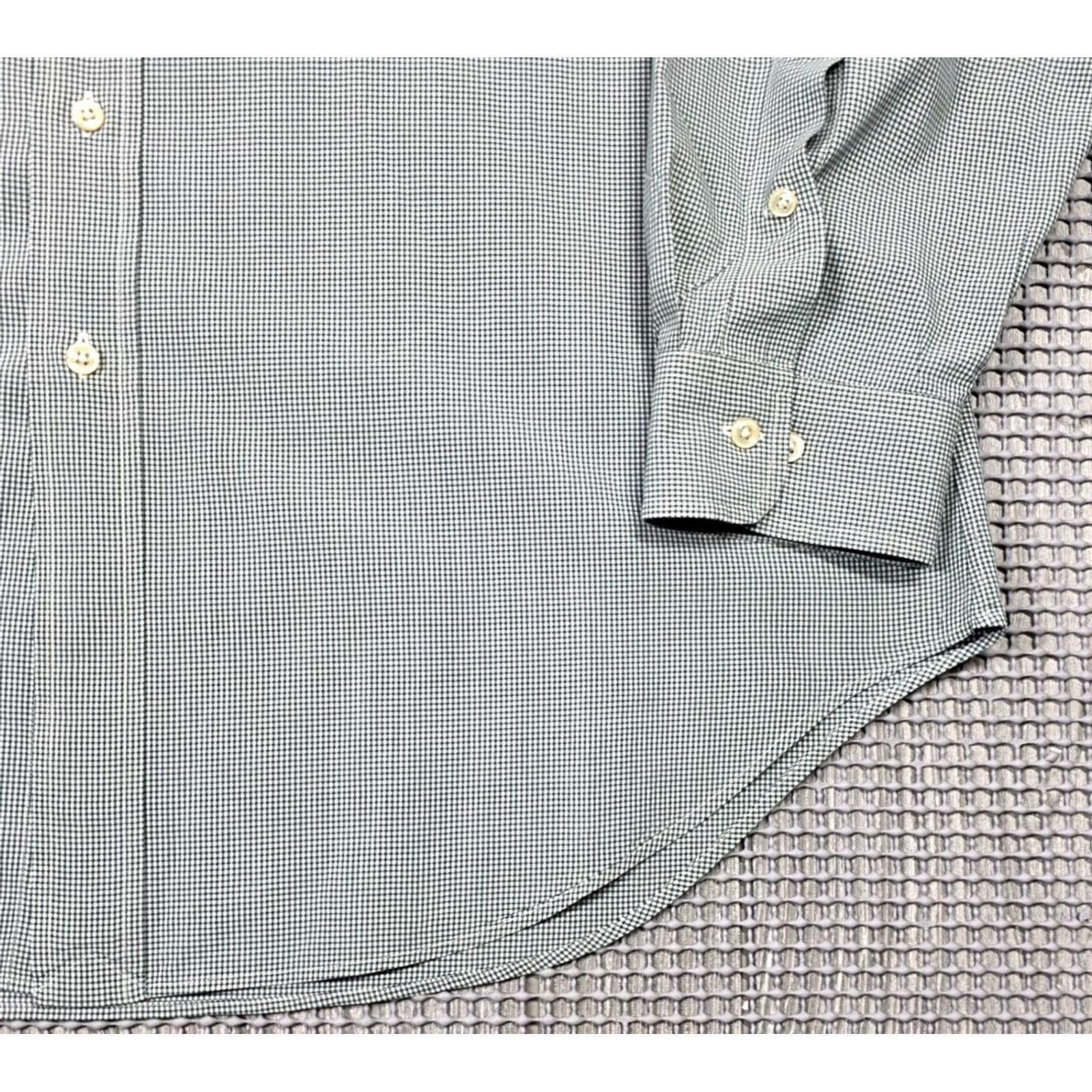 Polo Ralph Lauren Polo Ralph Lauren Button-Up Shirt Check Long Sleeve 17-34/35 Green Pony Vintage Mens Regular Size XS- Large Size US XL / EU 56 / 4 - 4 Thumbnail
