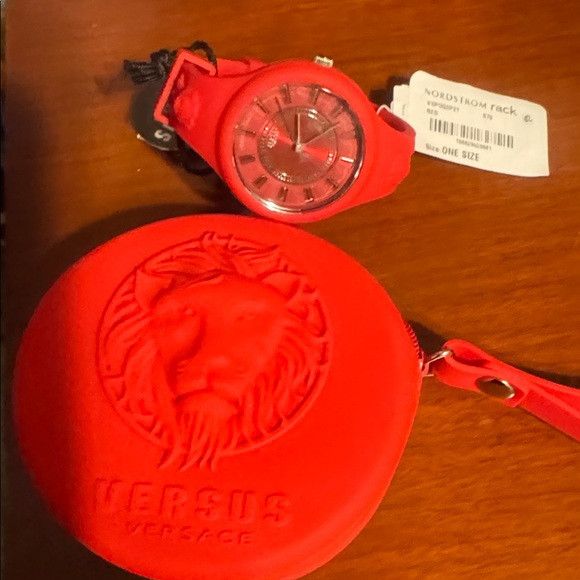 Versus Versace Women's Fire Island Sunray Silicone Strap Watch, 39mm Red Size ONE SIZE - 4 Thumbnail