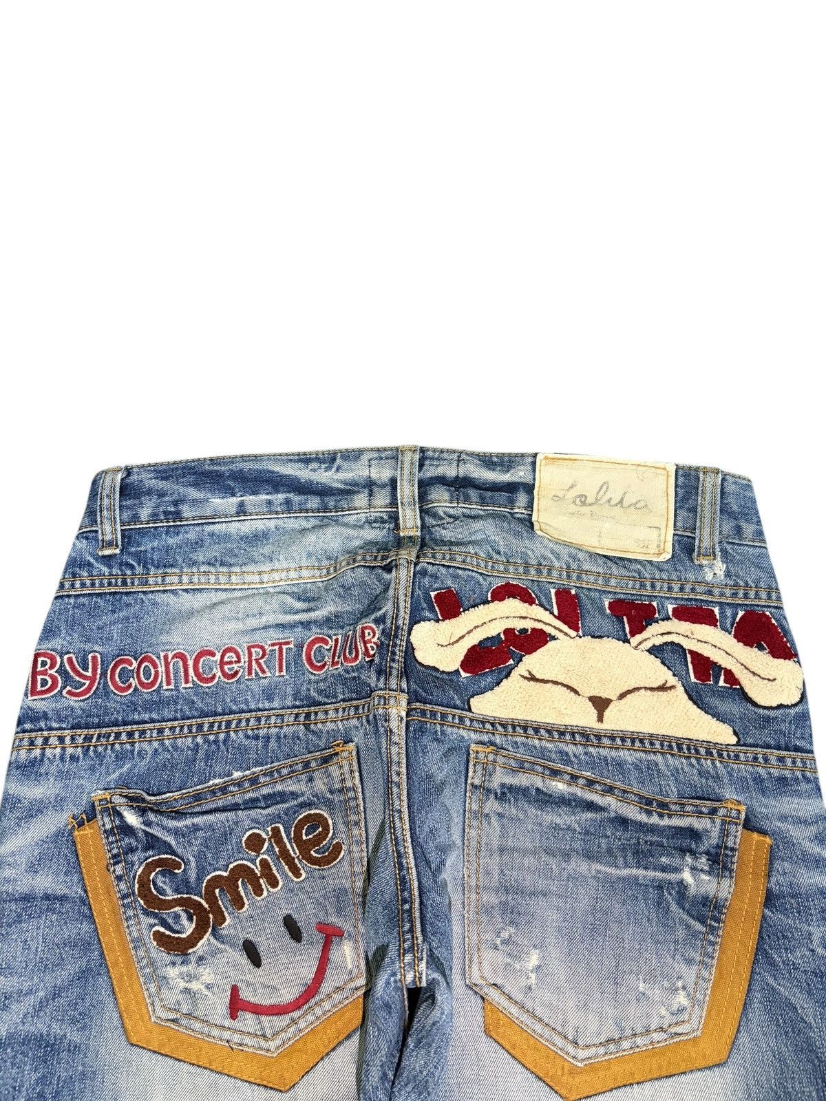 Edwin Vintage Lolita Yoshitomo Nara Faded Wash Distress Loose Jean Size 33" - 4 Thumbnail