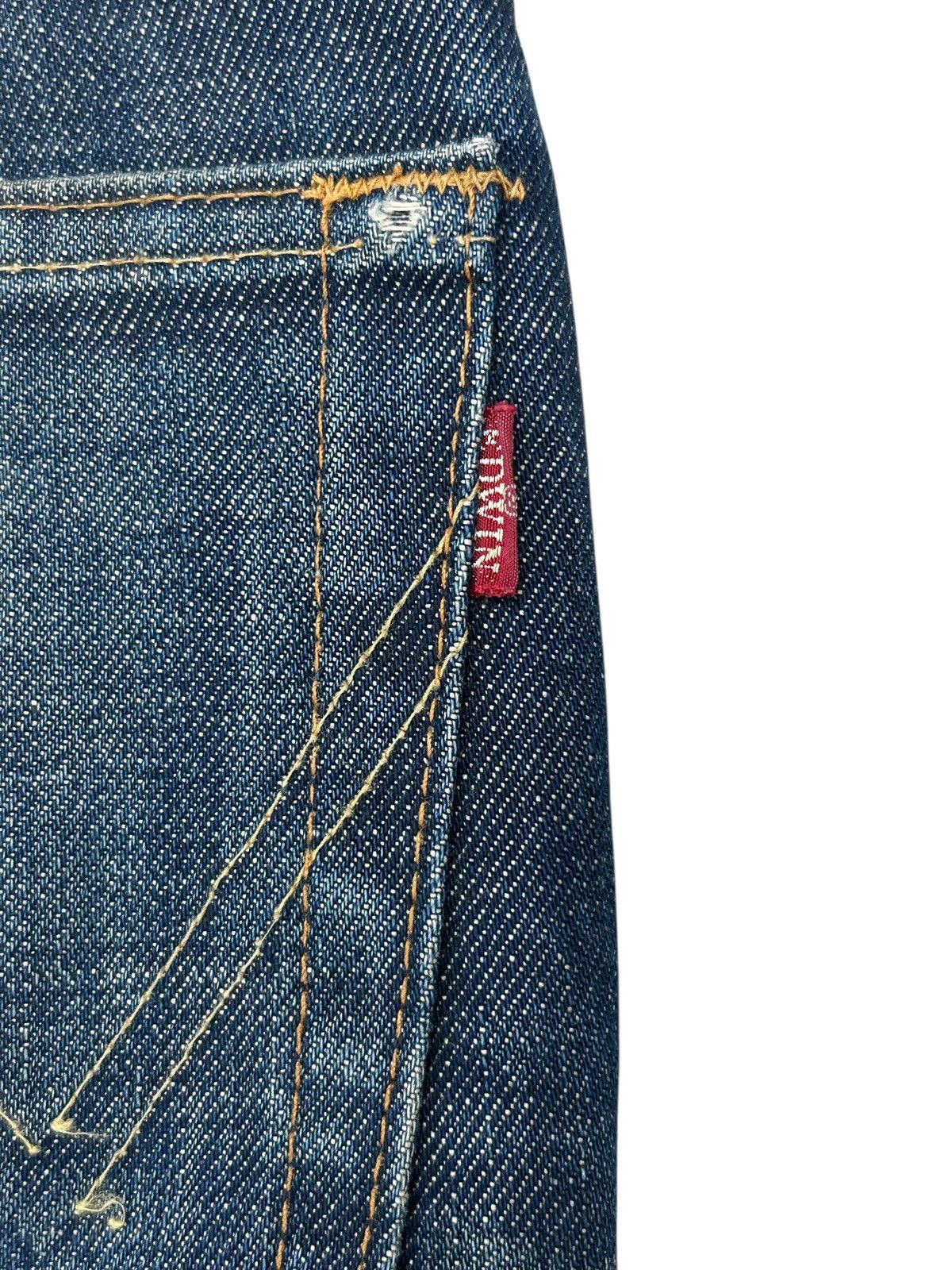 Edwin × Hysteric Glamour × Japanese Brand Vintage Edwin 800SX Flare Washed Ripped Texture Distressed Size US 29 - 17 Thumbnail